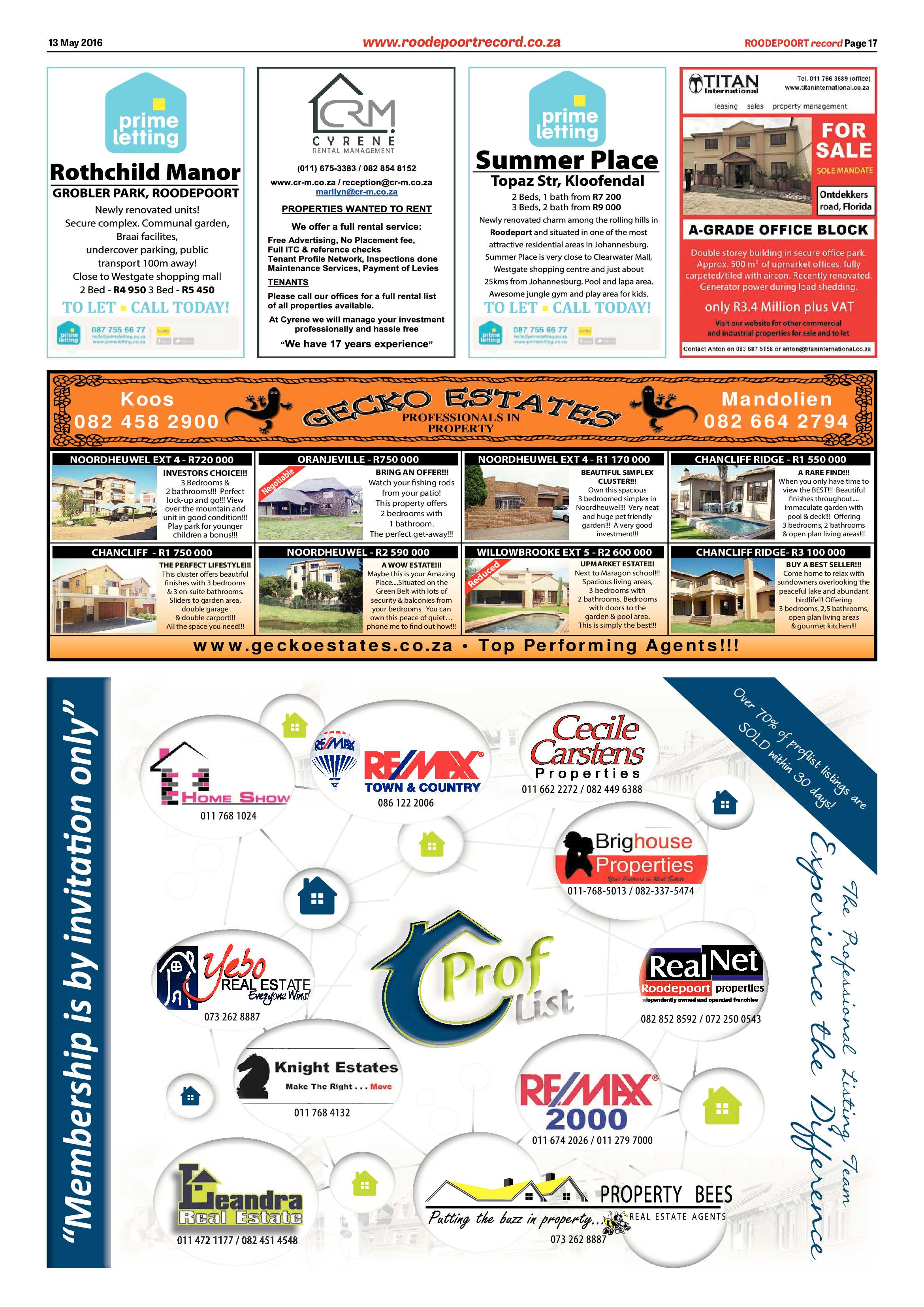 Roodepoort Record 13 May 2016 page 17