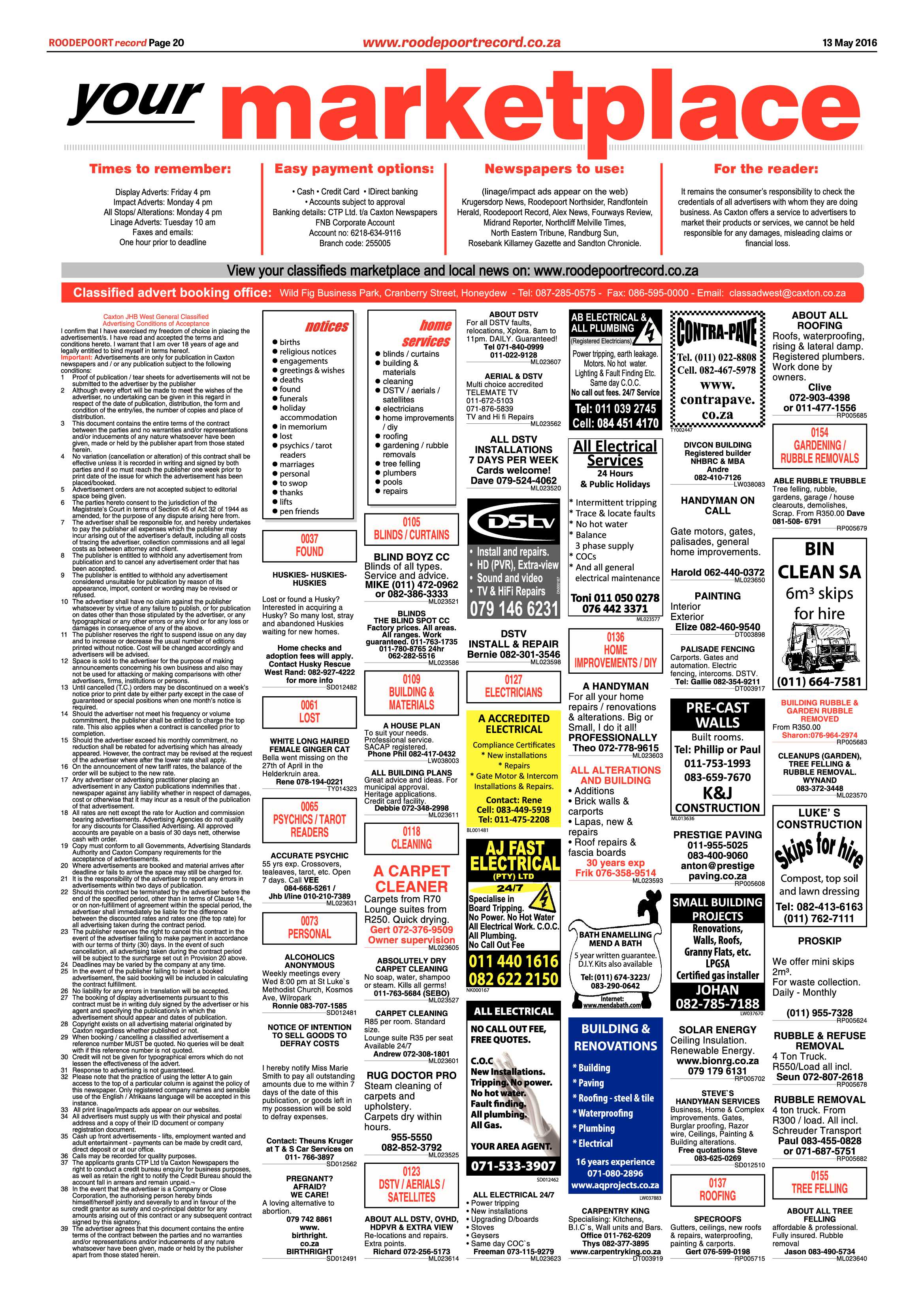 Roodepoort Record 13 May 2016 page 20