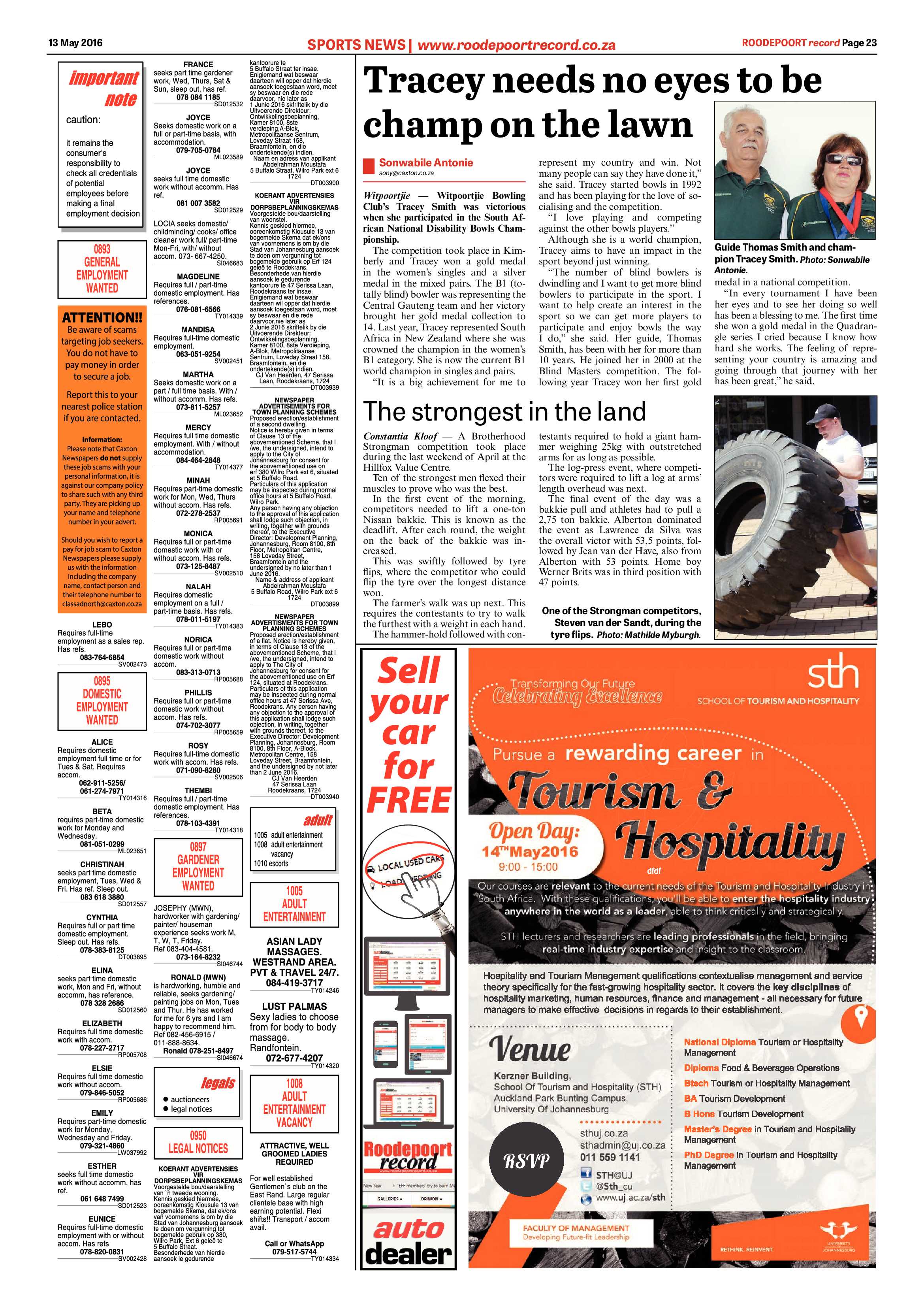 Roodepoort Record 13 May 2016 page 23