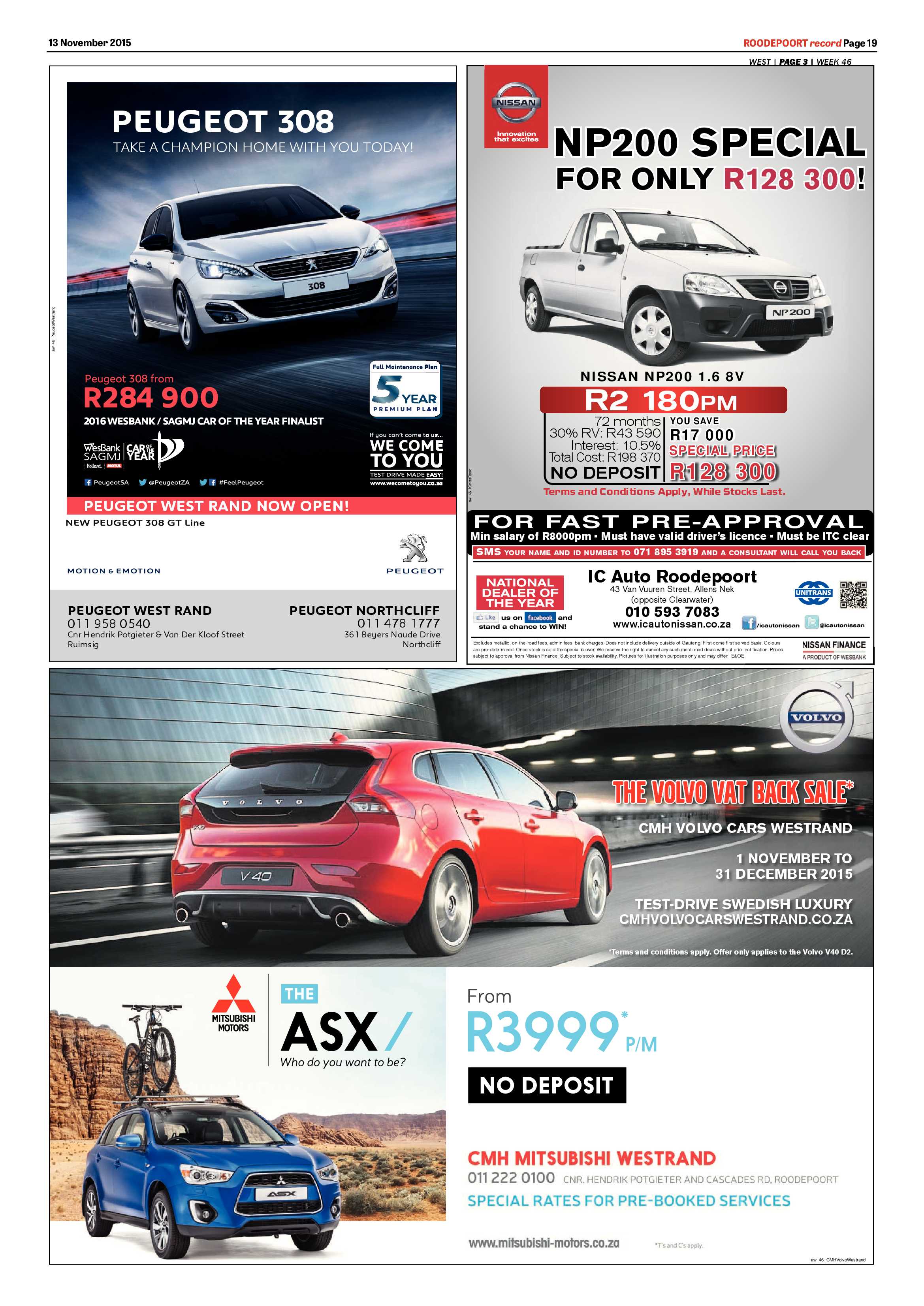 Roodepoort Record 13 November 2015 page 19