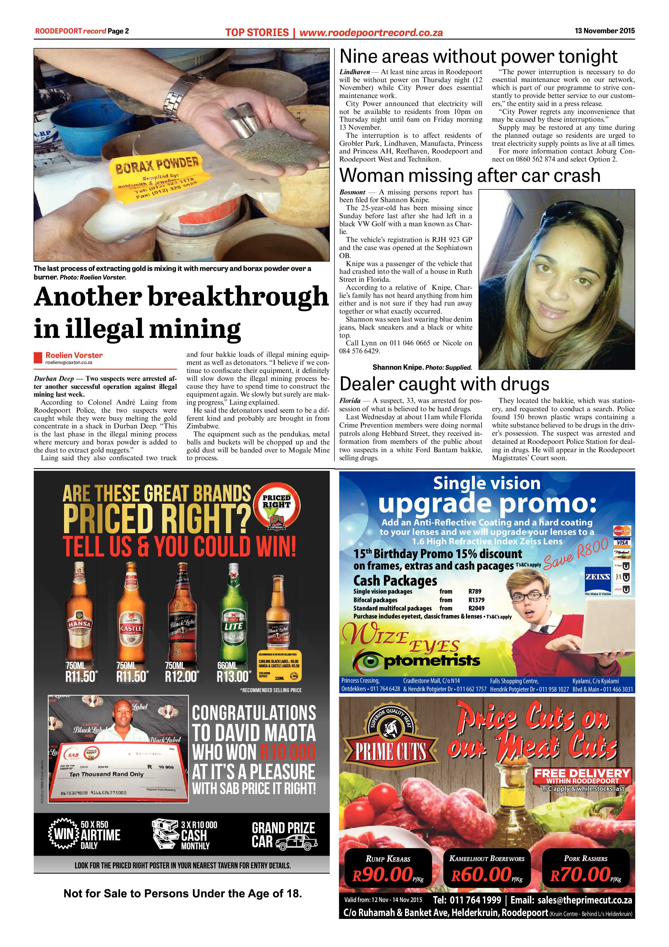 Roodepoort Record 13 November 2015 page 2