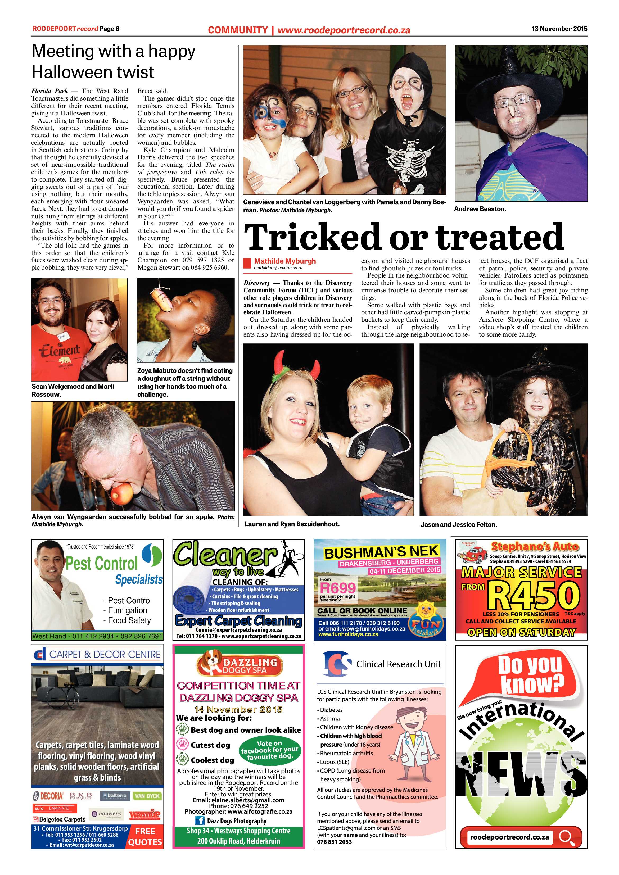 Roodepoort Record 13 November 2015 page 6
