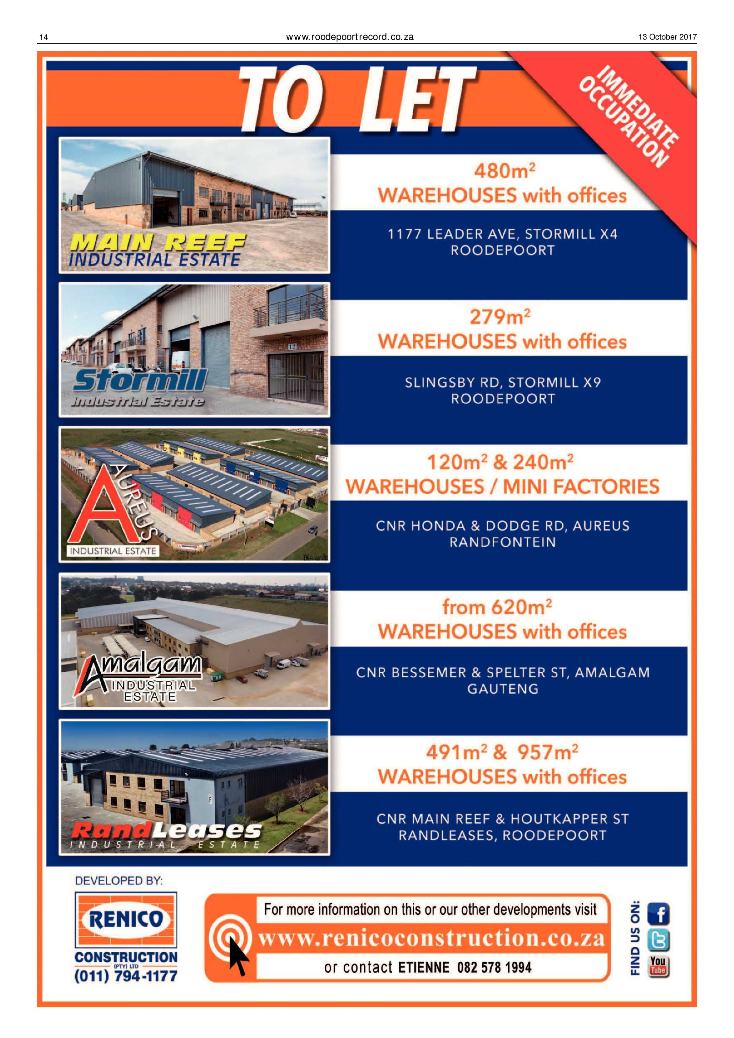 Roodepoort Record 13 October 2017 page 14