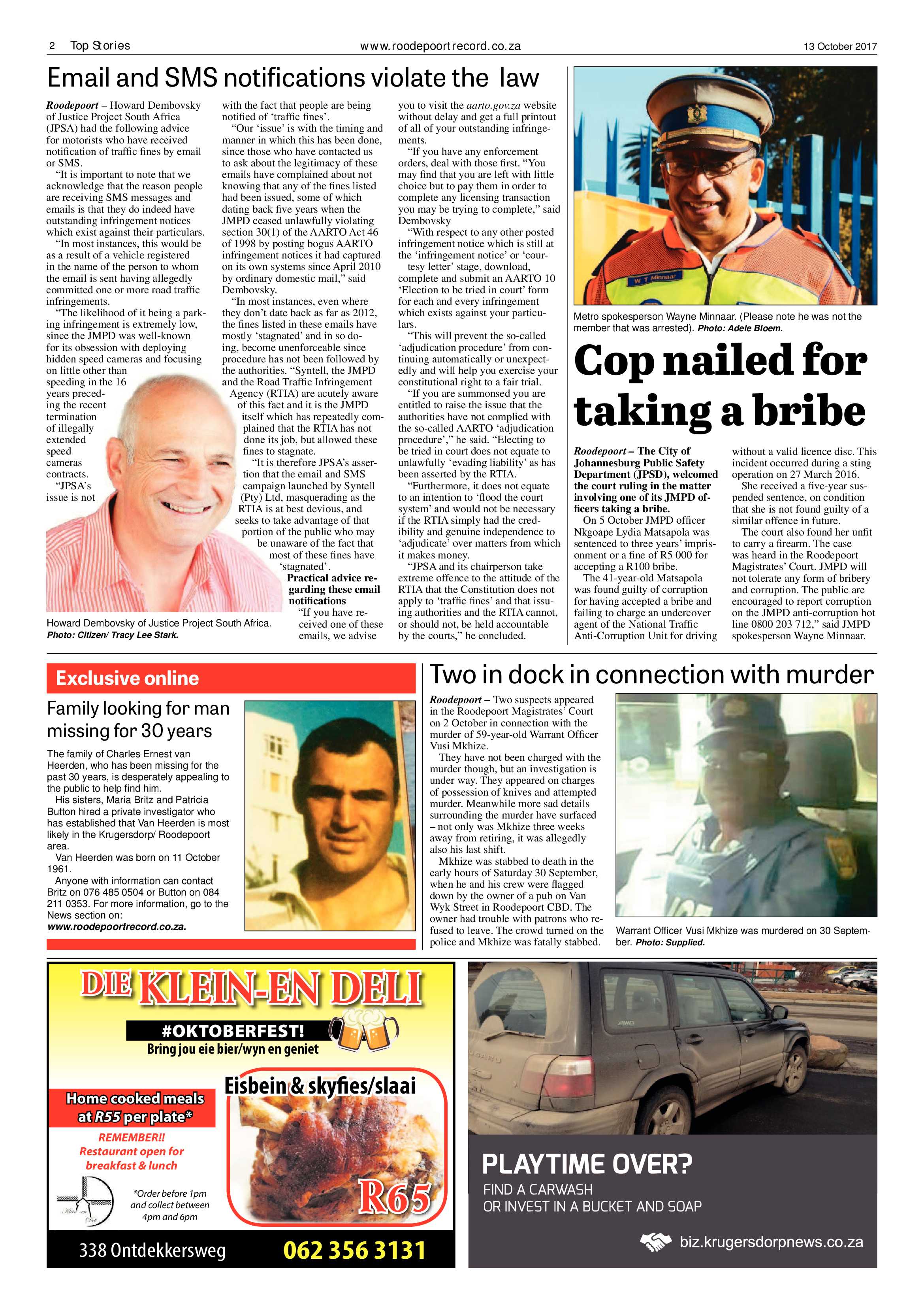 Roodepoort Record 13 October 2017 page 2