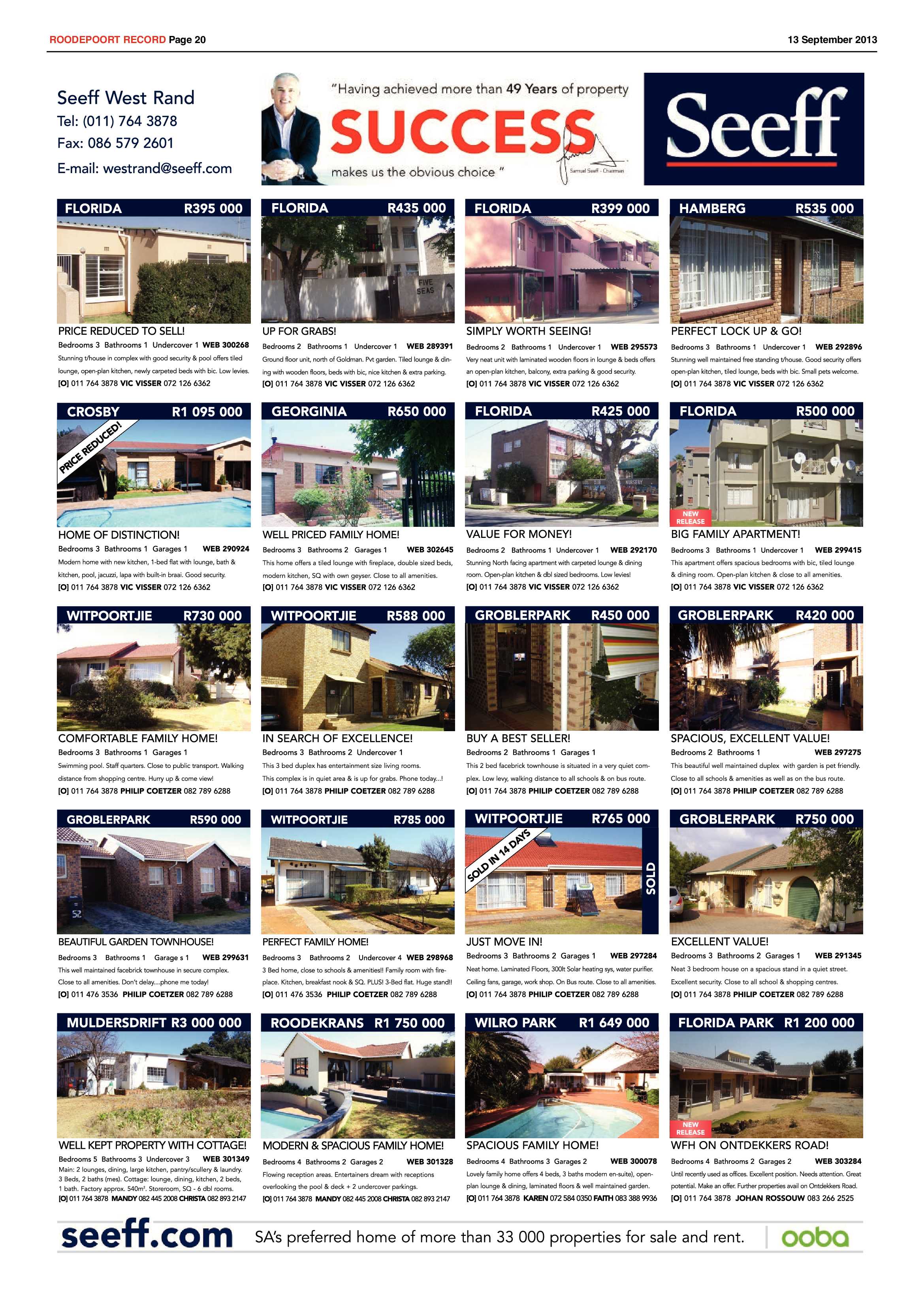 Roodepoort Record 13 September 2013 page 20