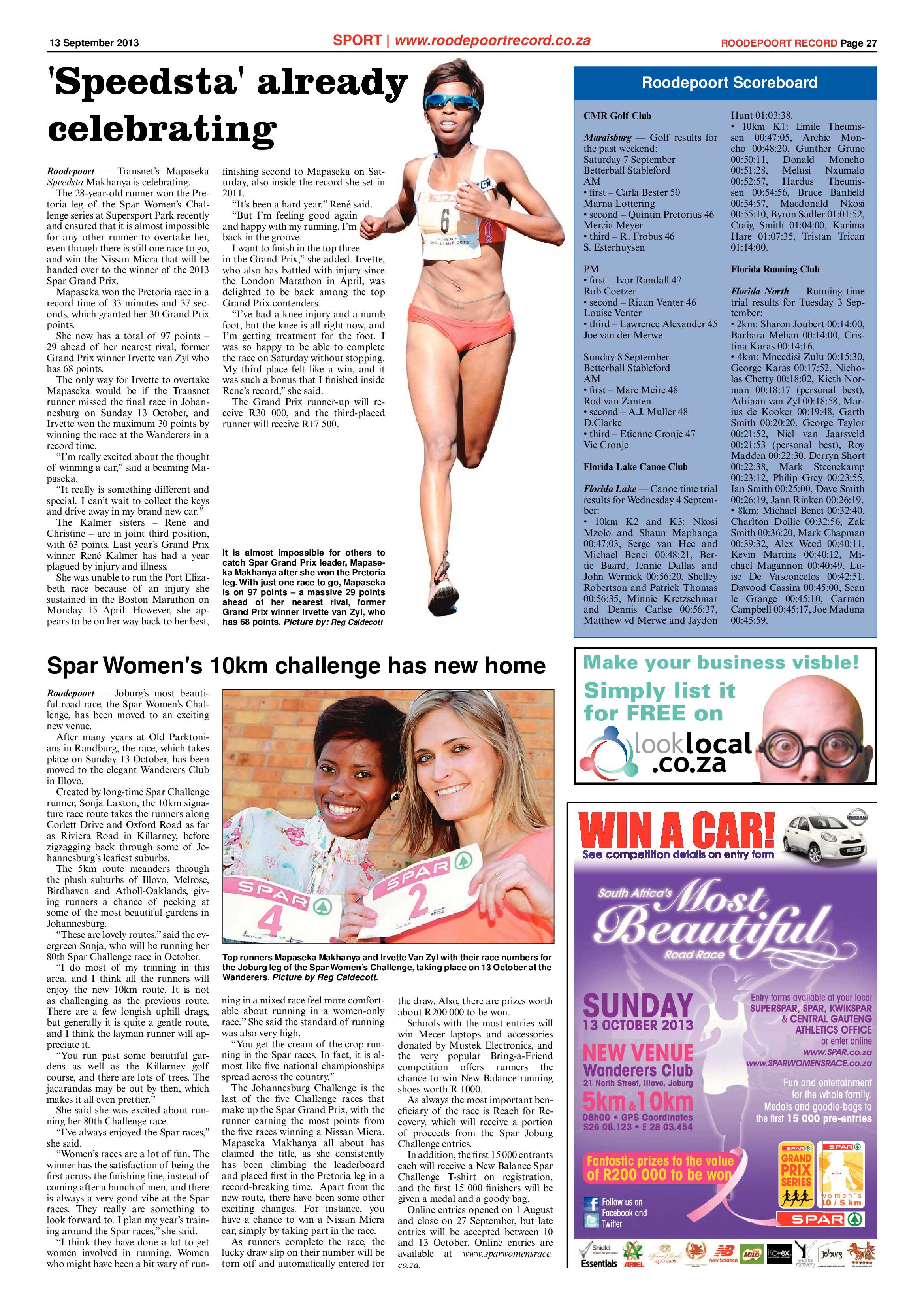 Roodepoort Record 13 September 2013 page 27