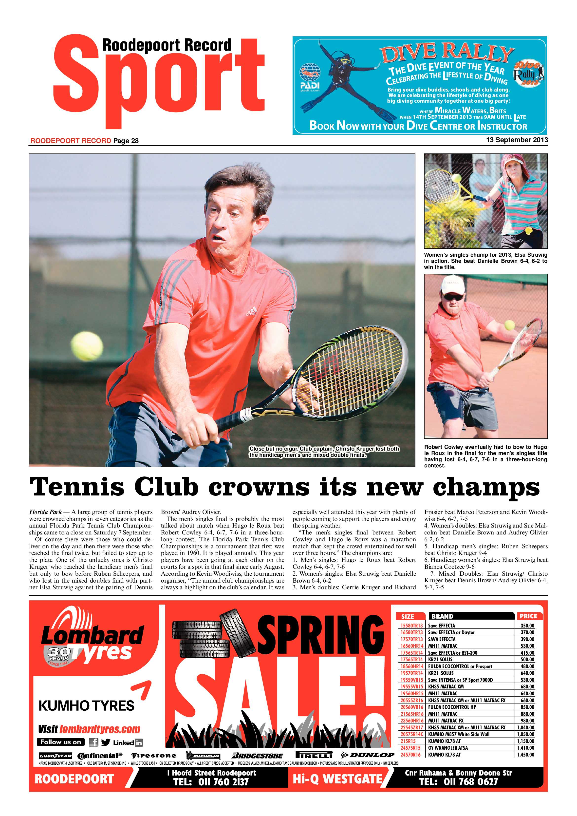 Roodepoort Record 13 September 2013 page 28