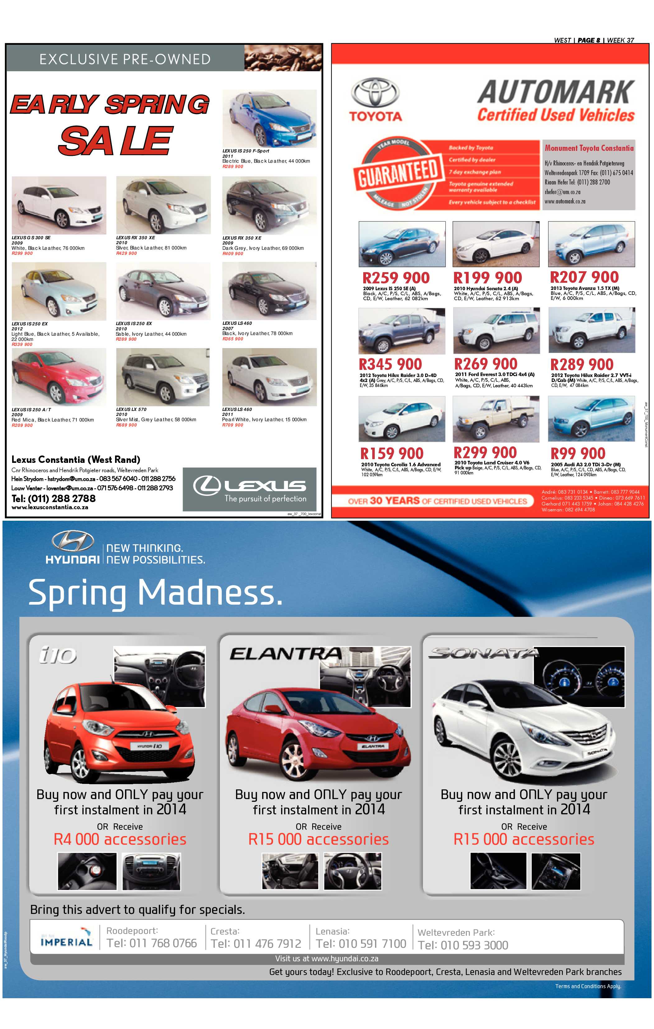 Roodepoort Record 13 September 2013 page 36