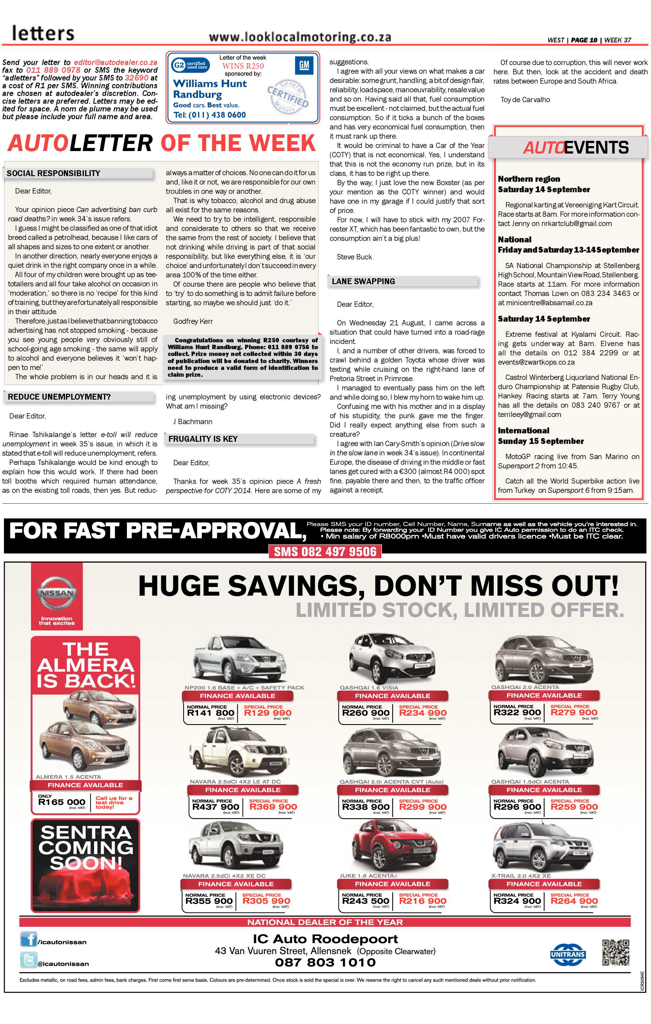 Roodepoort Record 13 September 2013 page 38