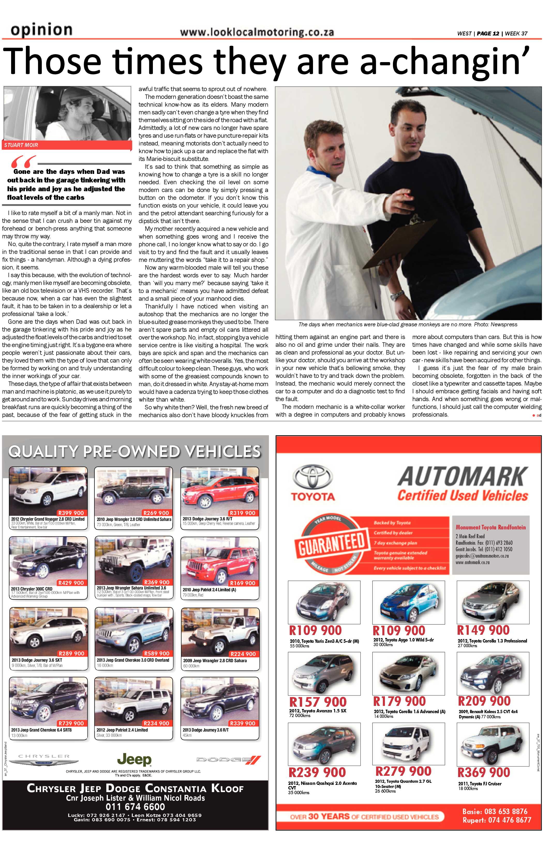 Roodepoort Record 13 September 2013 page 40