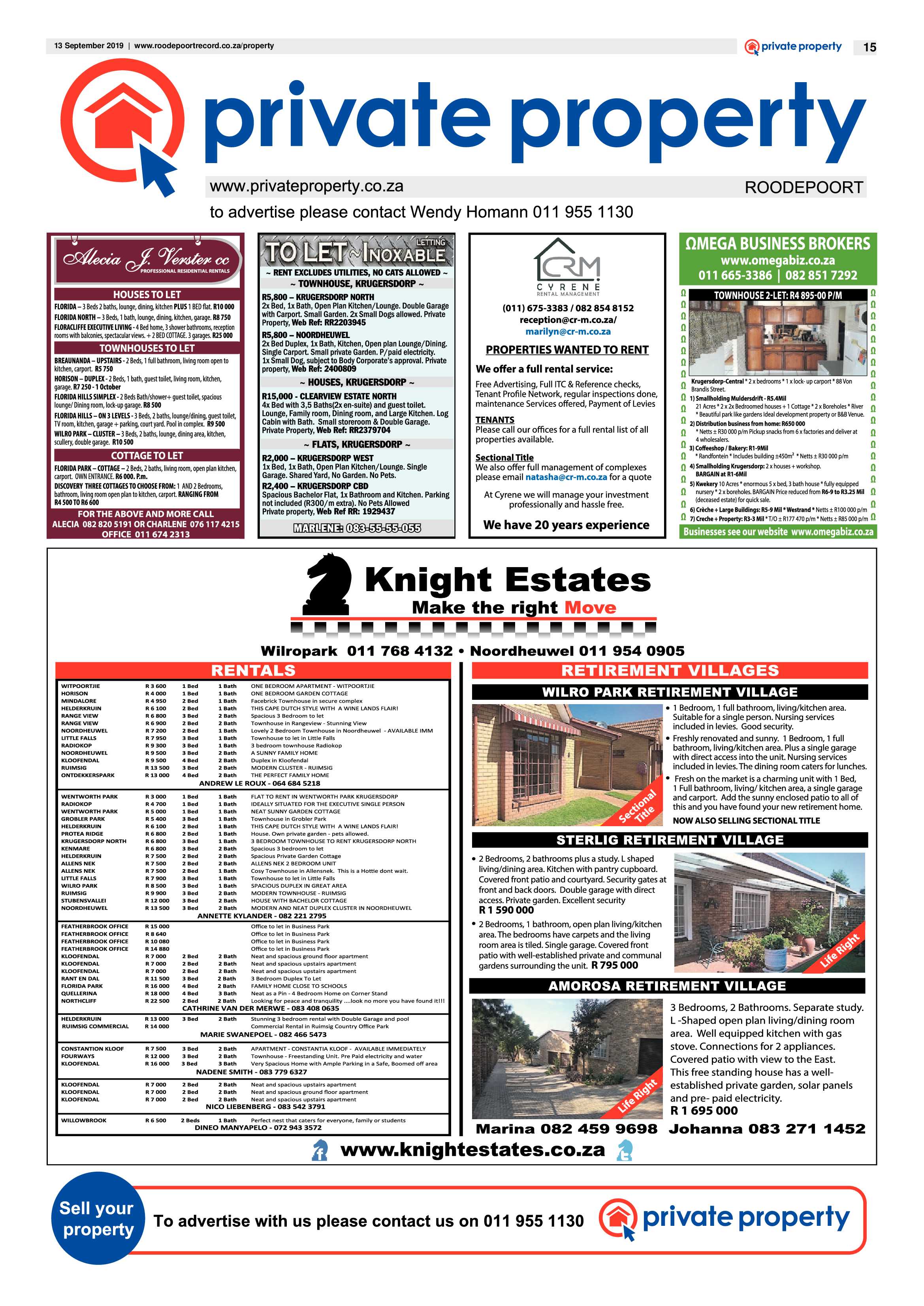 Roodepoort Record 13 September 2019 page 15