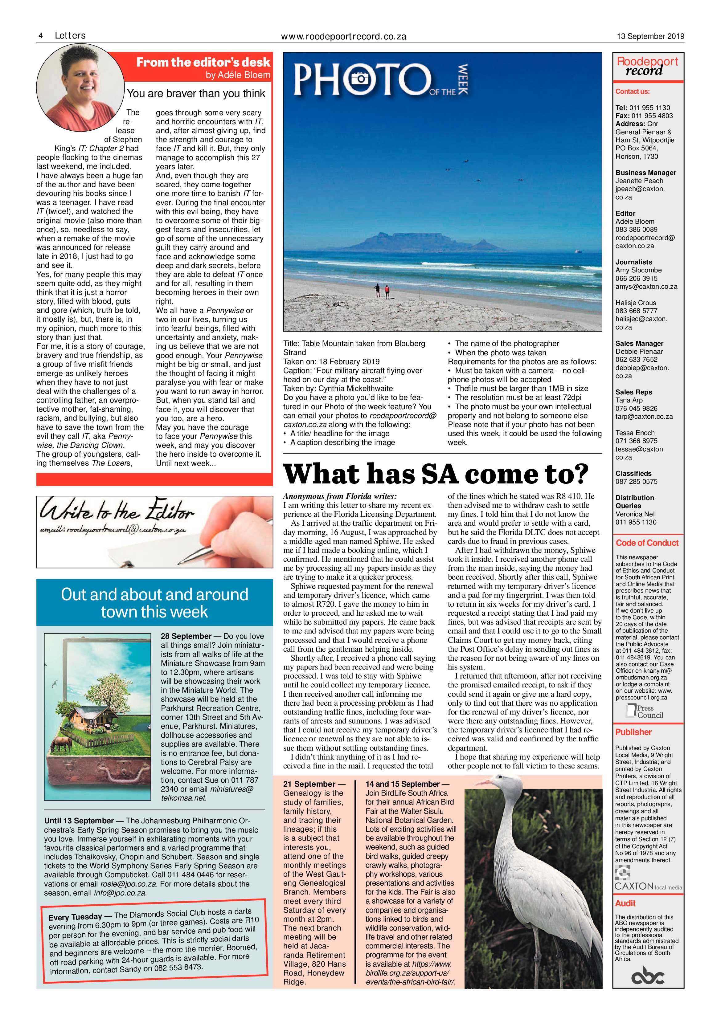 Roodepoort Record 13 September 2019 page 4