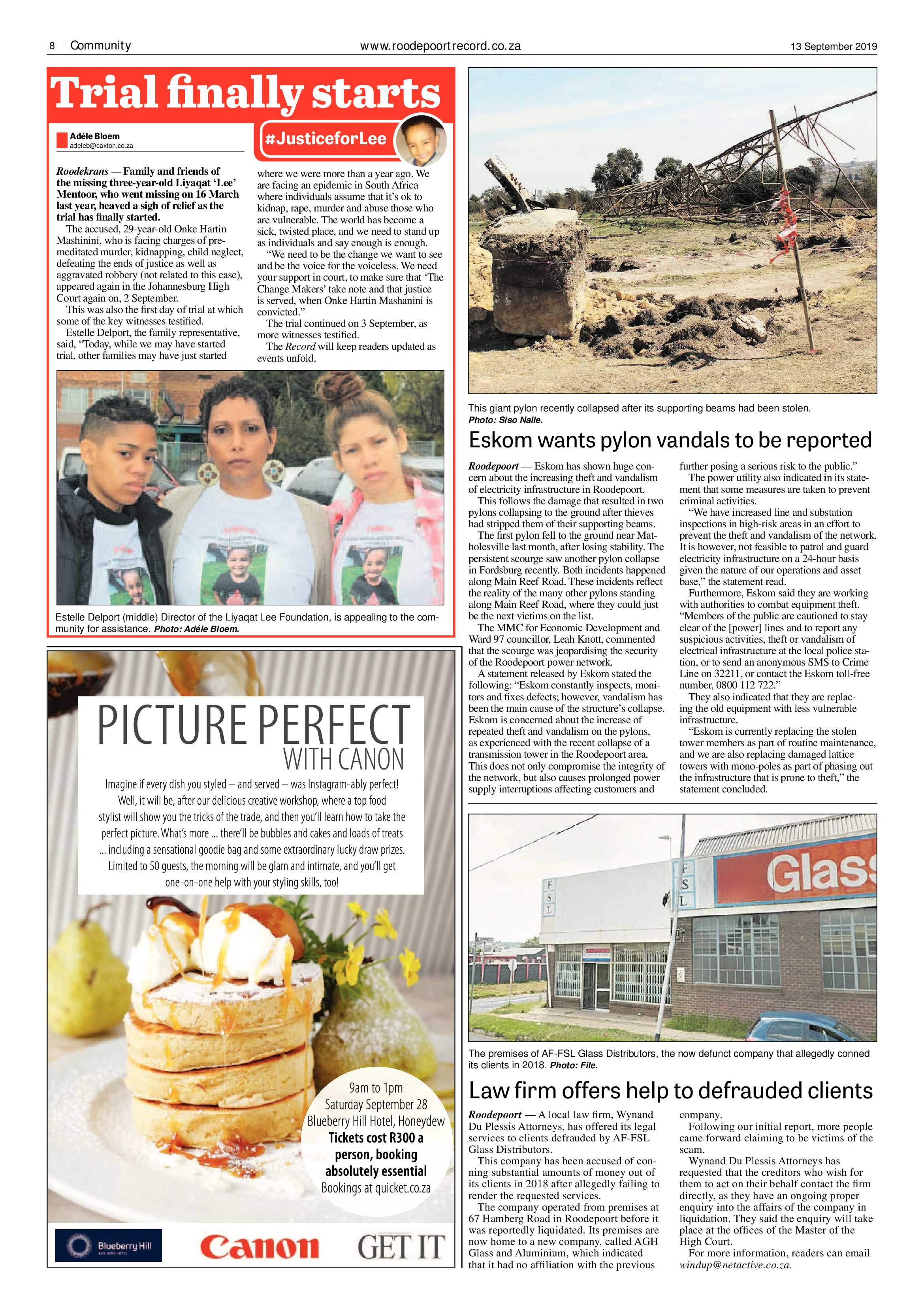 Roodepoort Record 13 September 2019 page 8