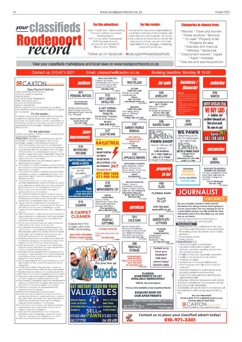 Roodepoort Record 14 April 2023 page 10