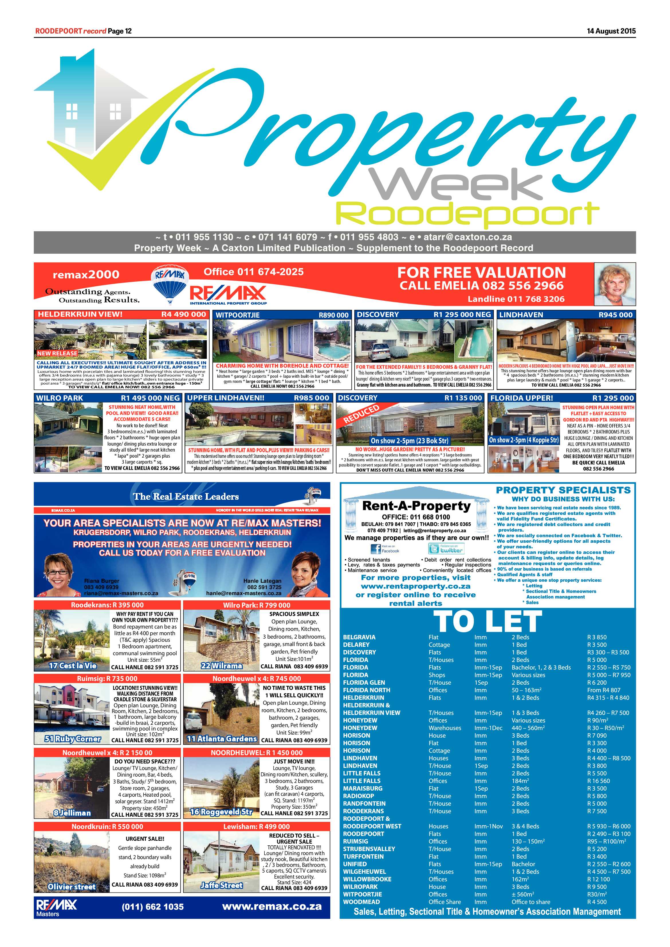 Roodepoort Record 14 August 2015 page 18