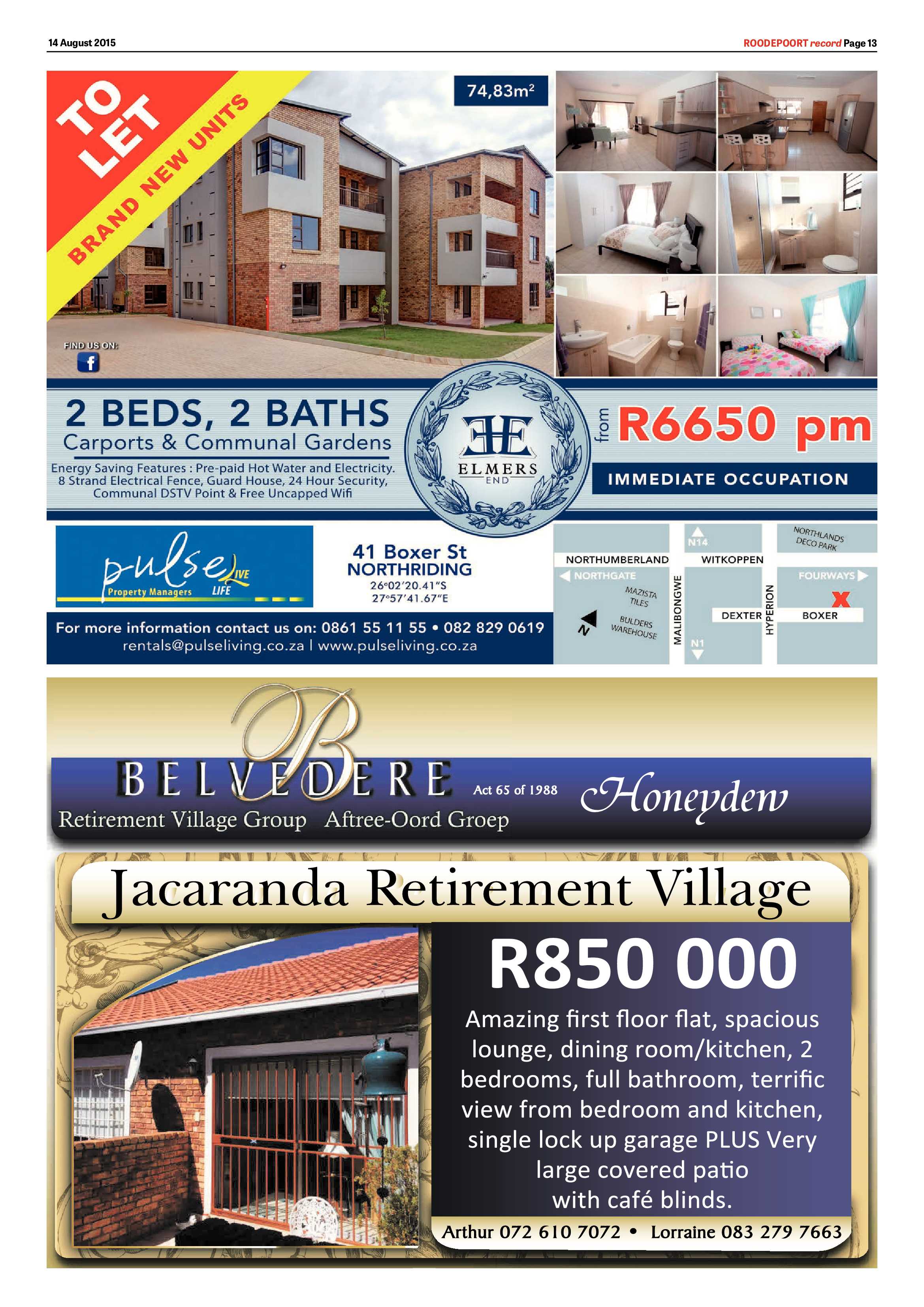 Roodepoort Record 14 August 2015 page 19