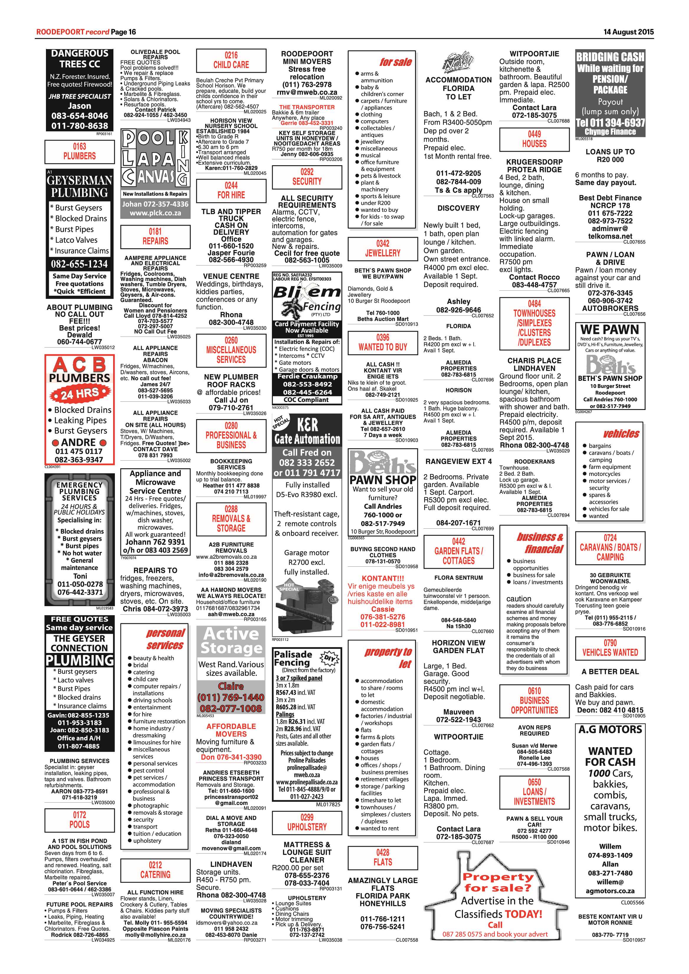 Roodepoort Record 14 August 2015 page 22