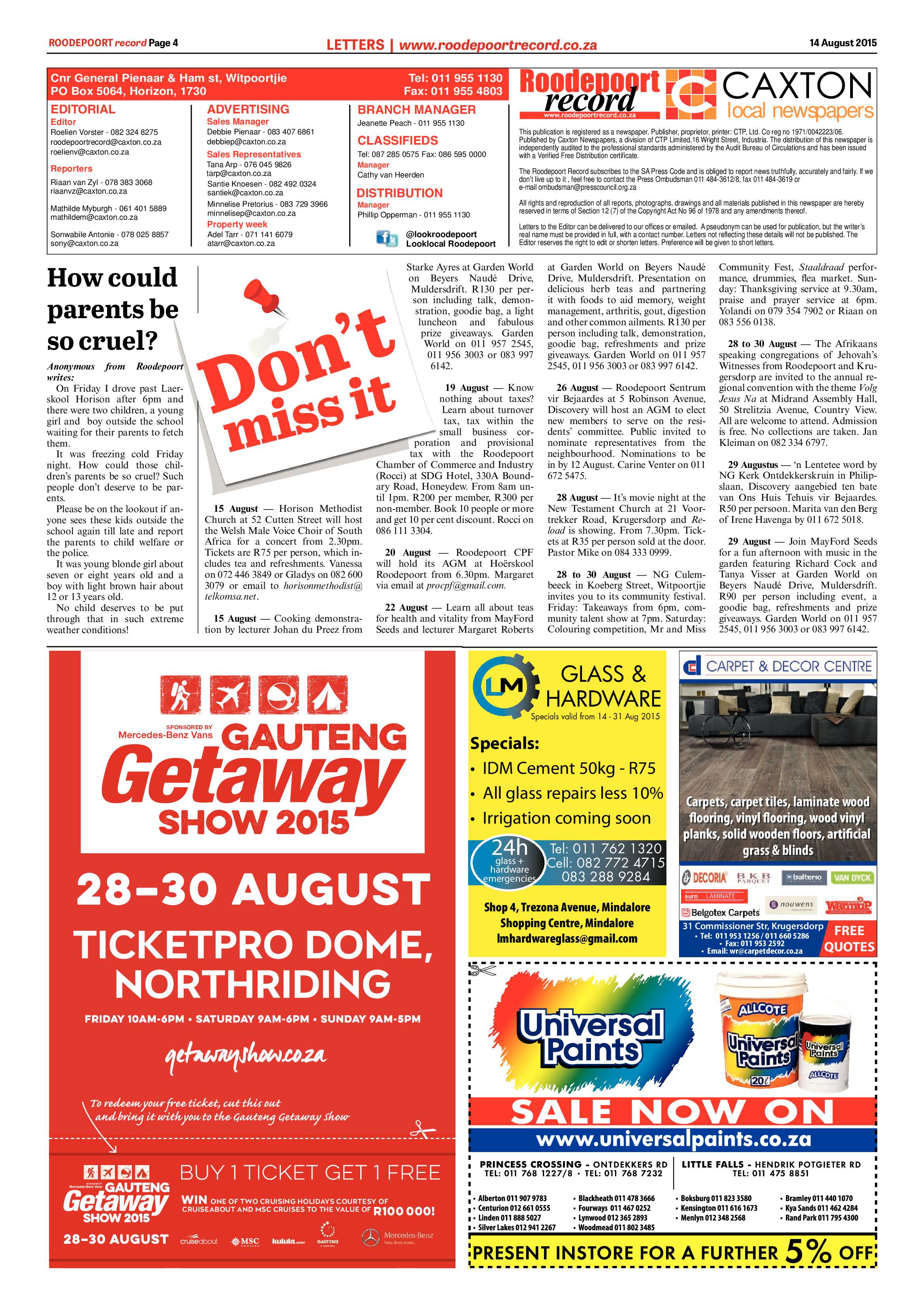 Roodepoort Record 14 August 2015 page 4