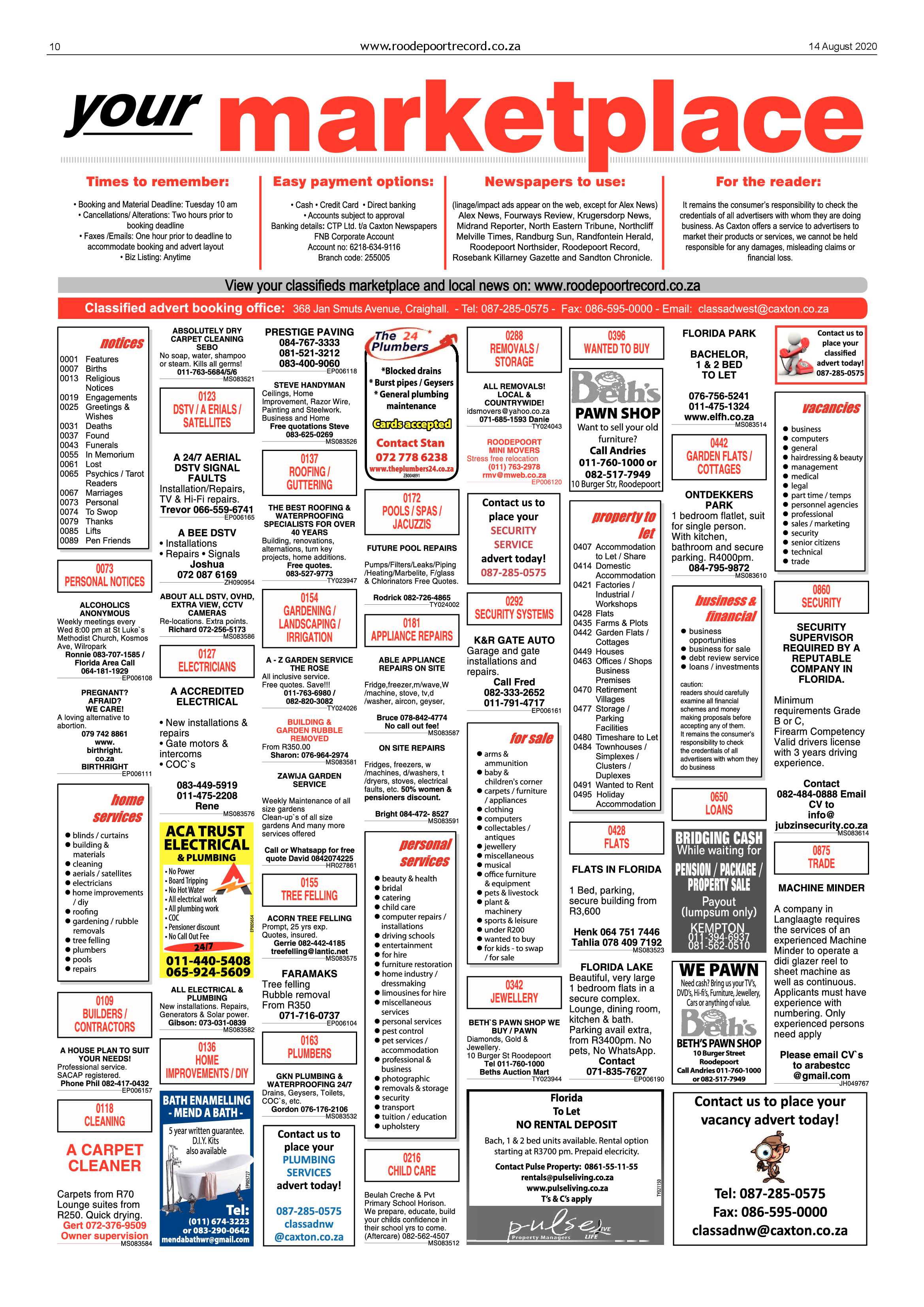 Roodepoort Record 14 August 2020 page 10