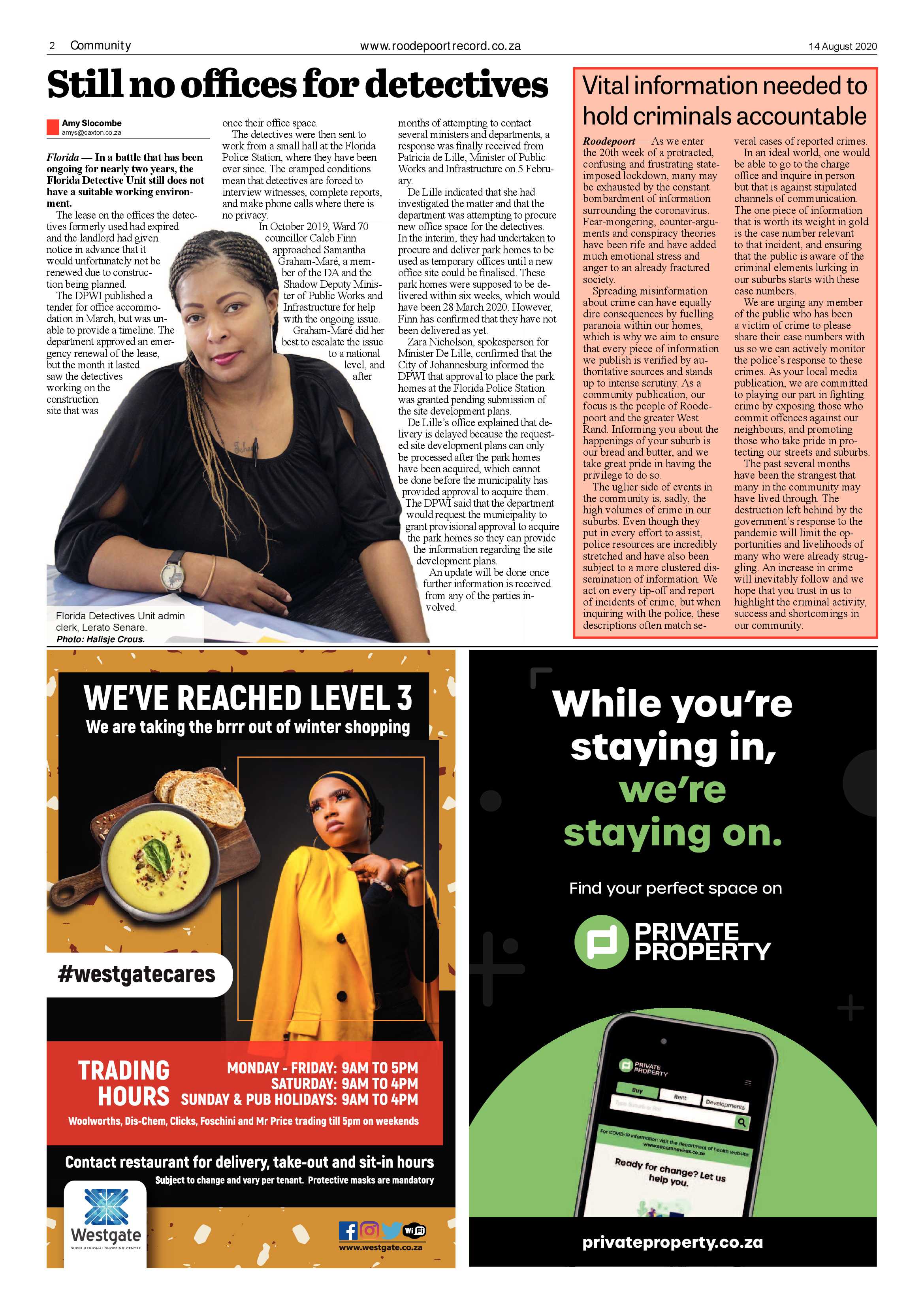 Roodepoort Record 14 August 2020 page 2