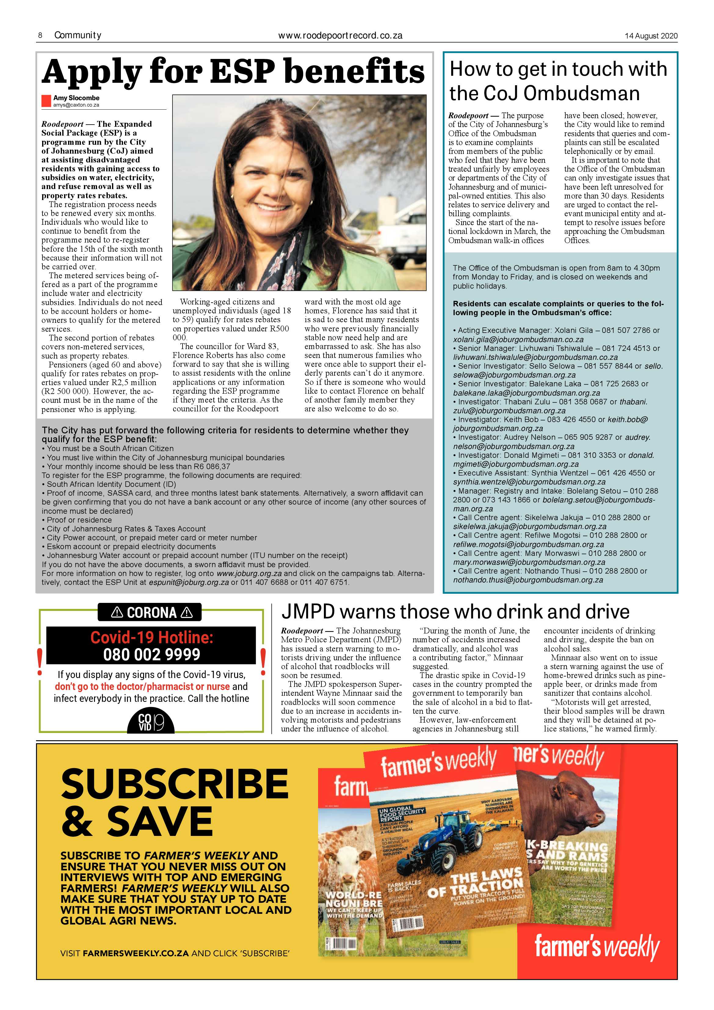 Roodepoort Record 14 August 2020 page 8