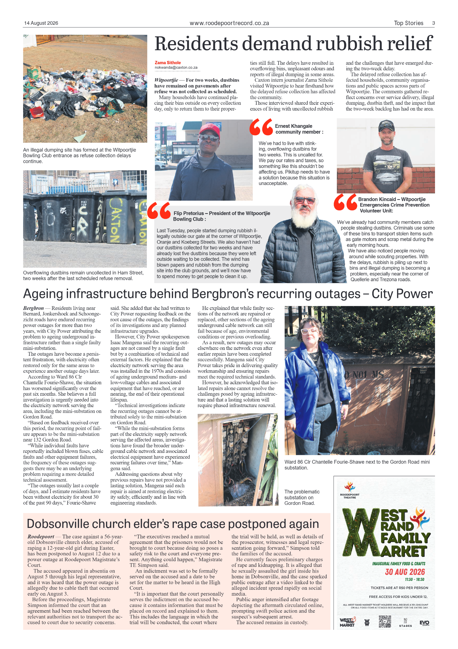 Roodepoort Record 14 August 2026 page 3