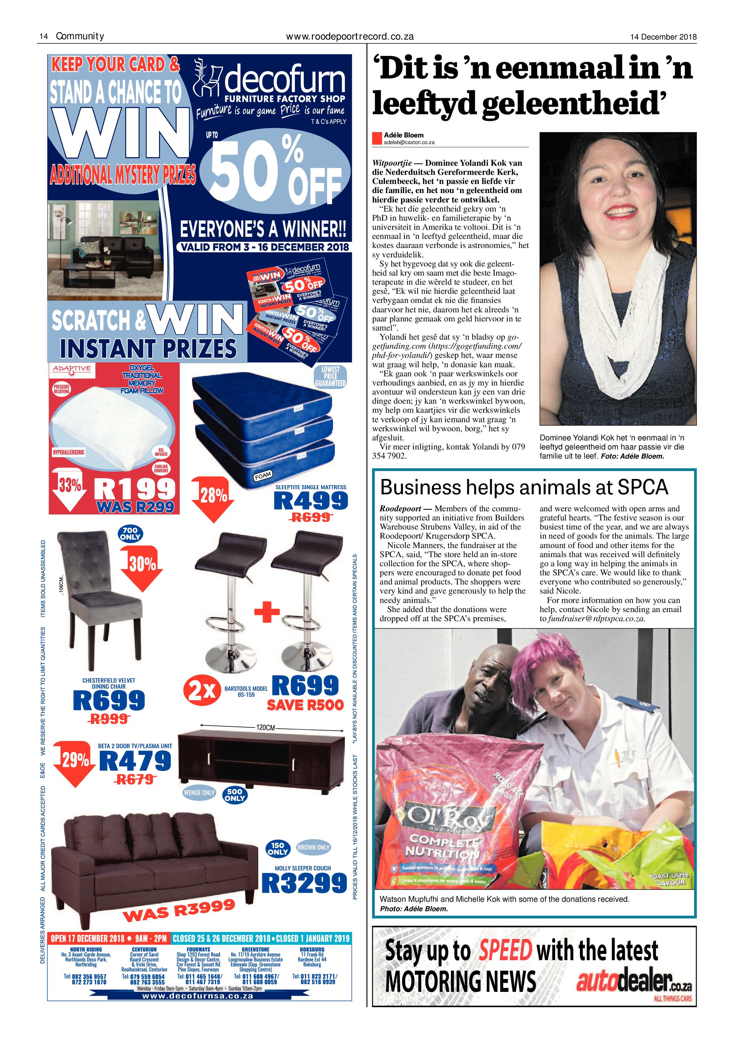 Roodepoort Record 14 December 2018 page 14