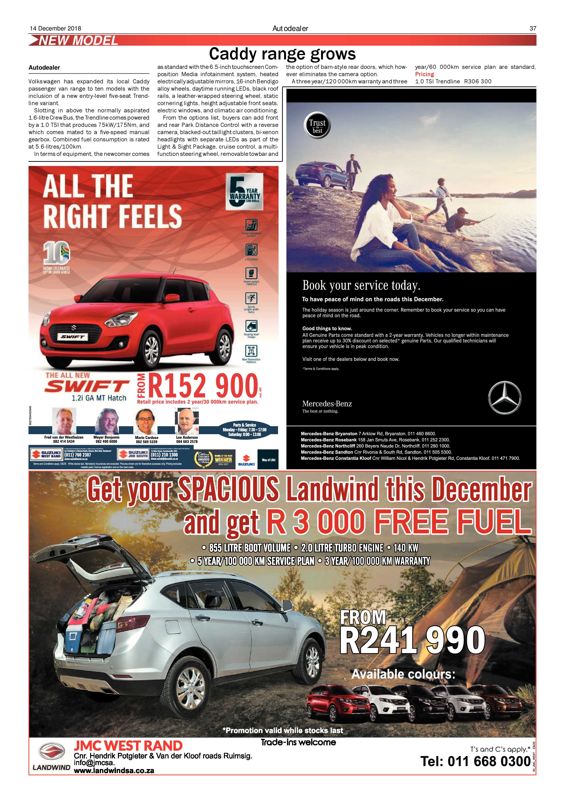 Roodepoort Record 14 December 2018 page 37