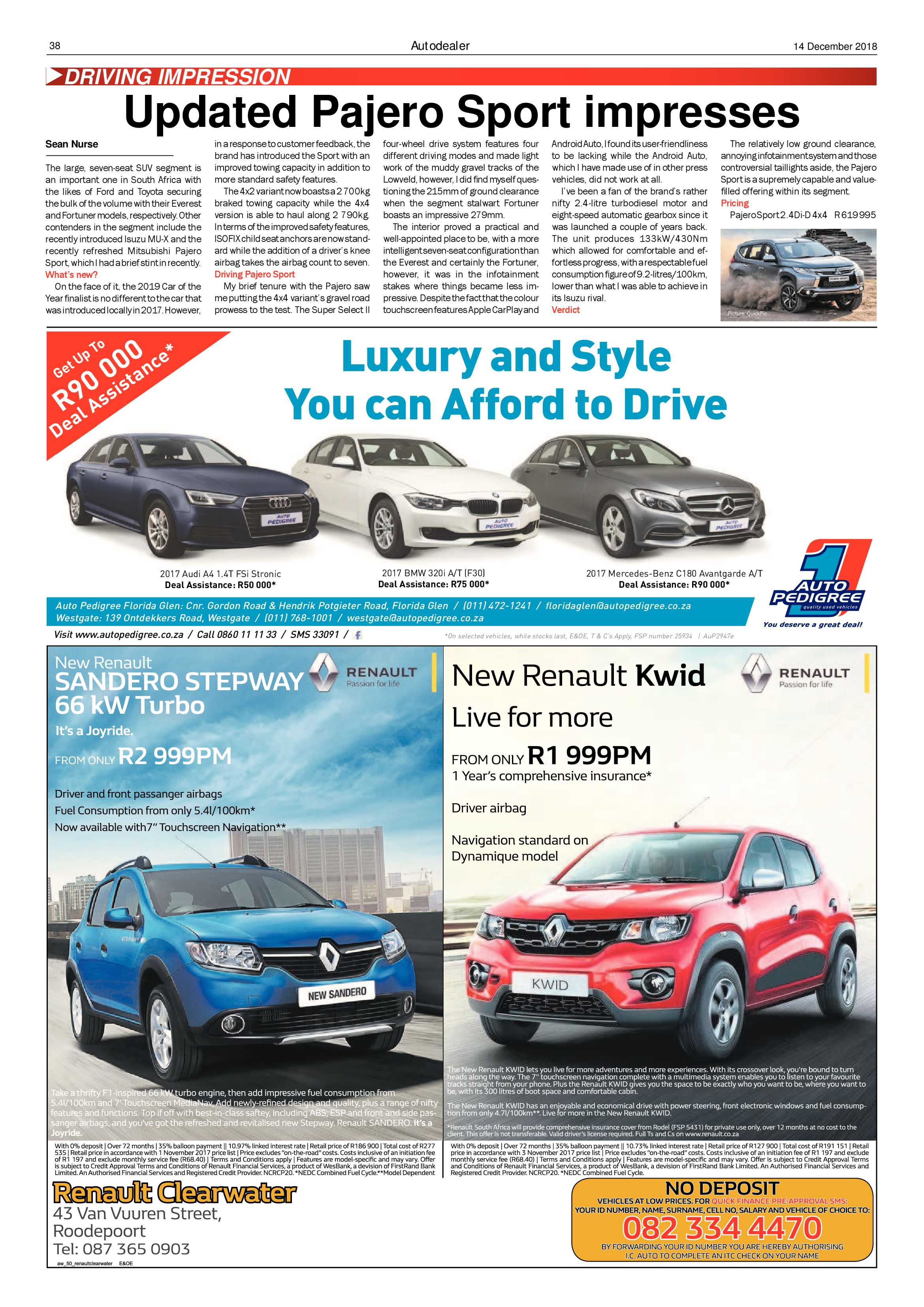 Roodepoort Record 14 December 2018 page 38