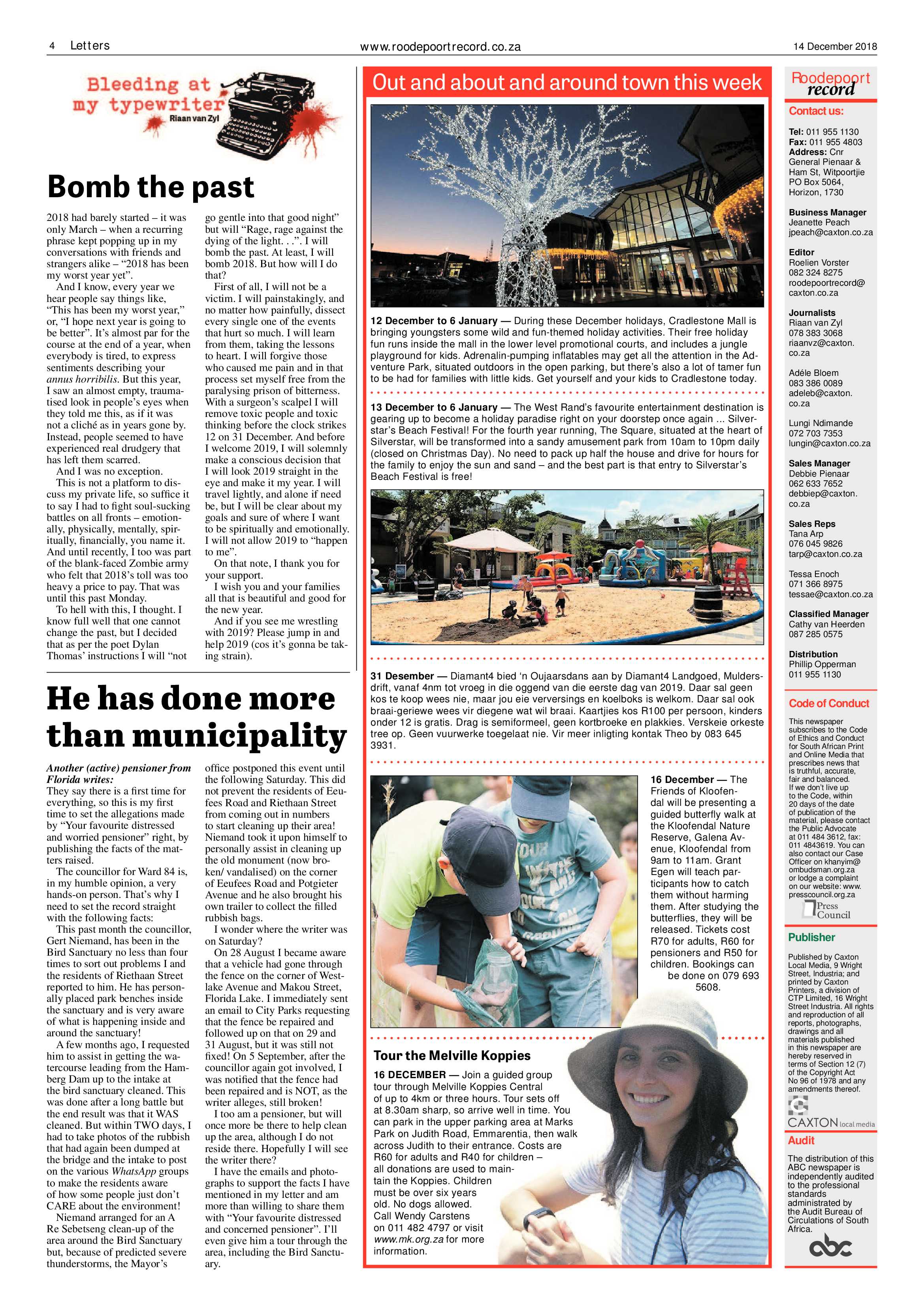 Roodepoort Record 14 December 2018 page 4