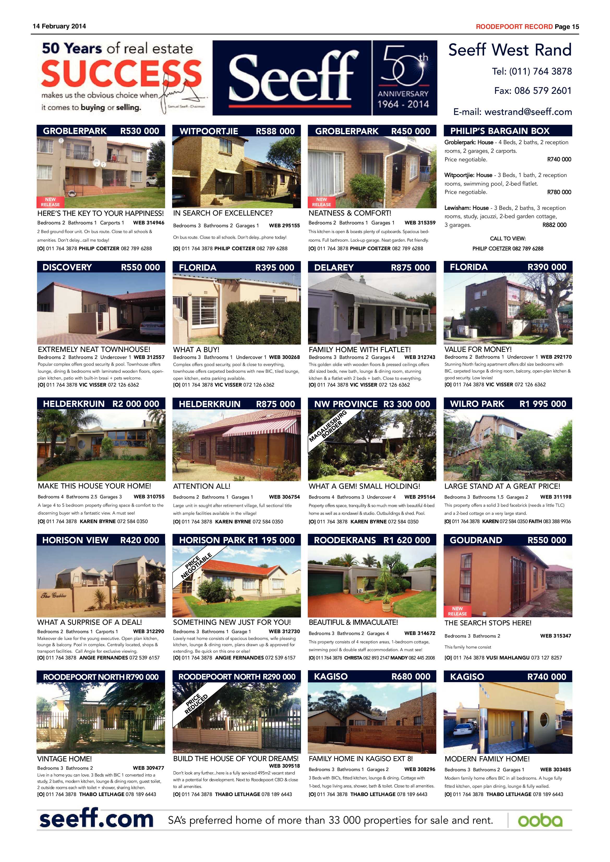 Roodepoort Record 14 February 2014 page 15