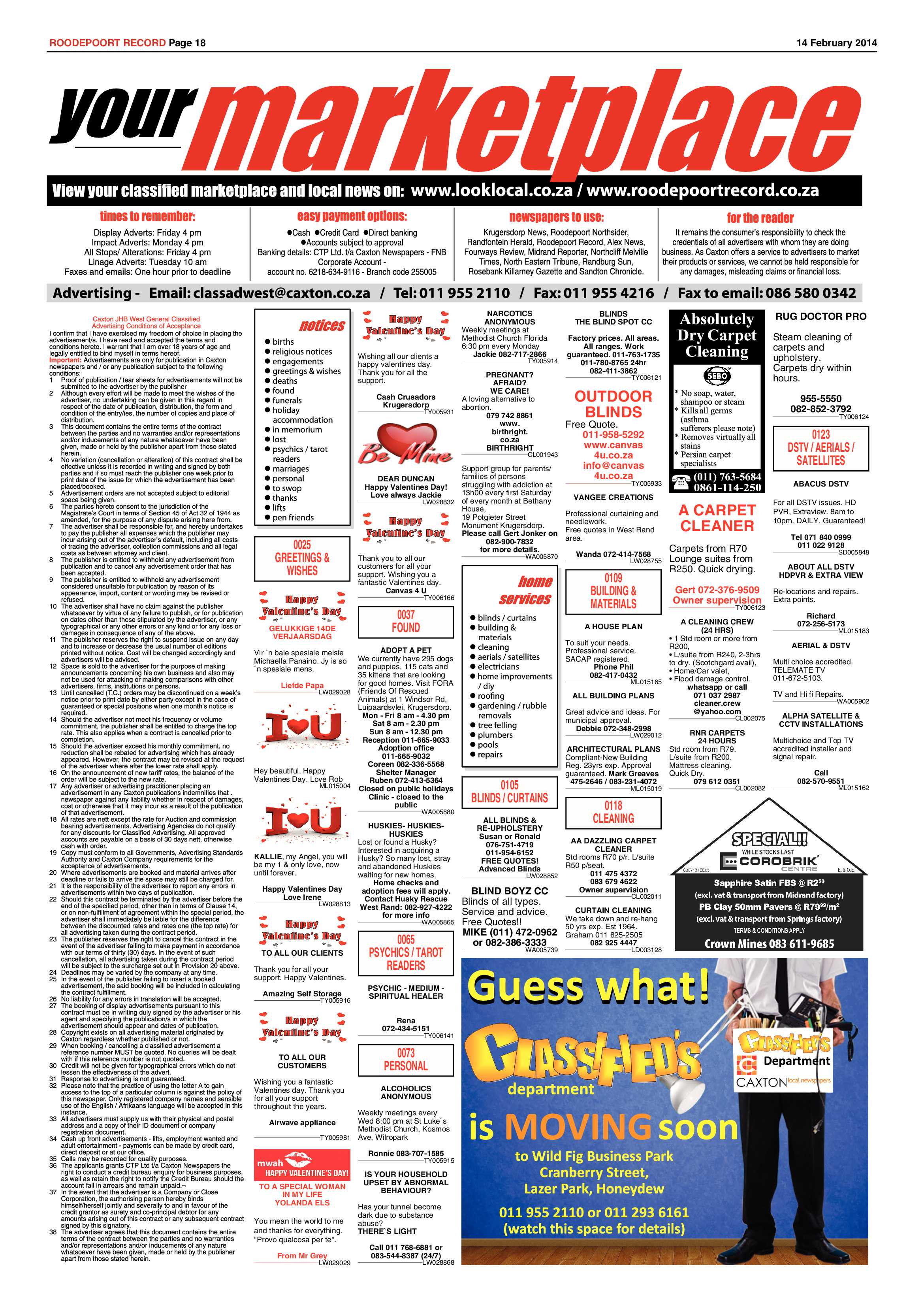 Roodepoort Record 14 February 2014 page 18