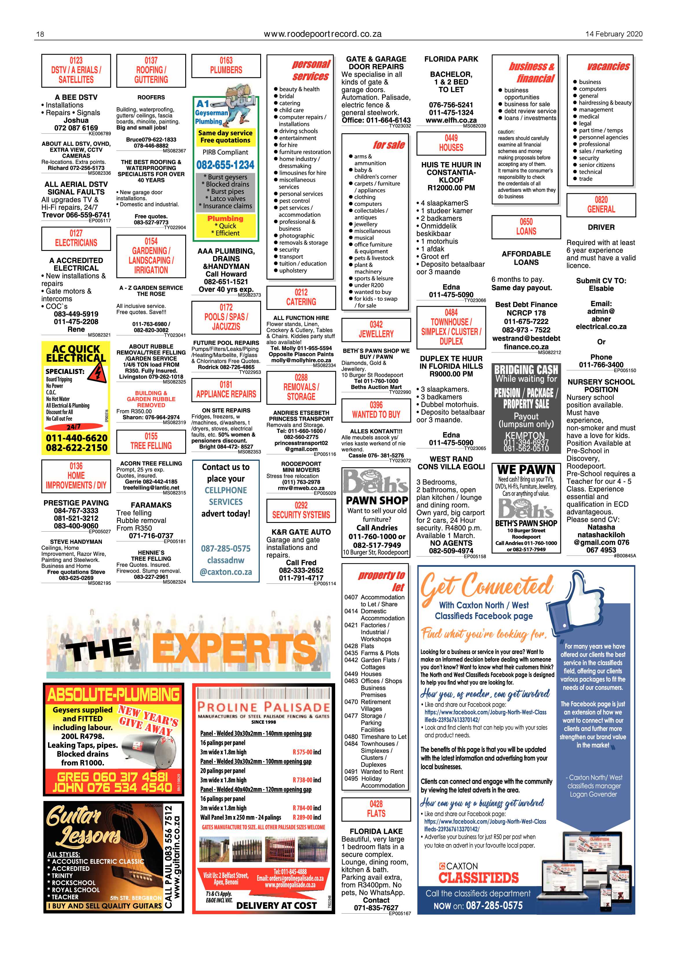 Roodepoort Record 14 February 2020 page 18