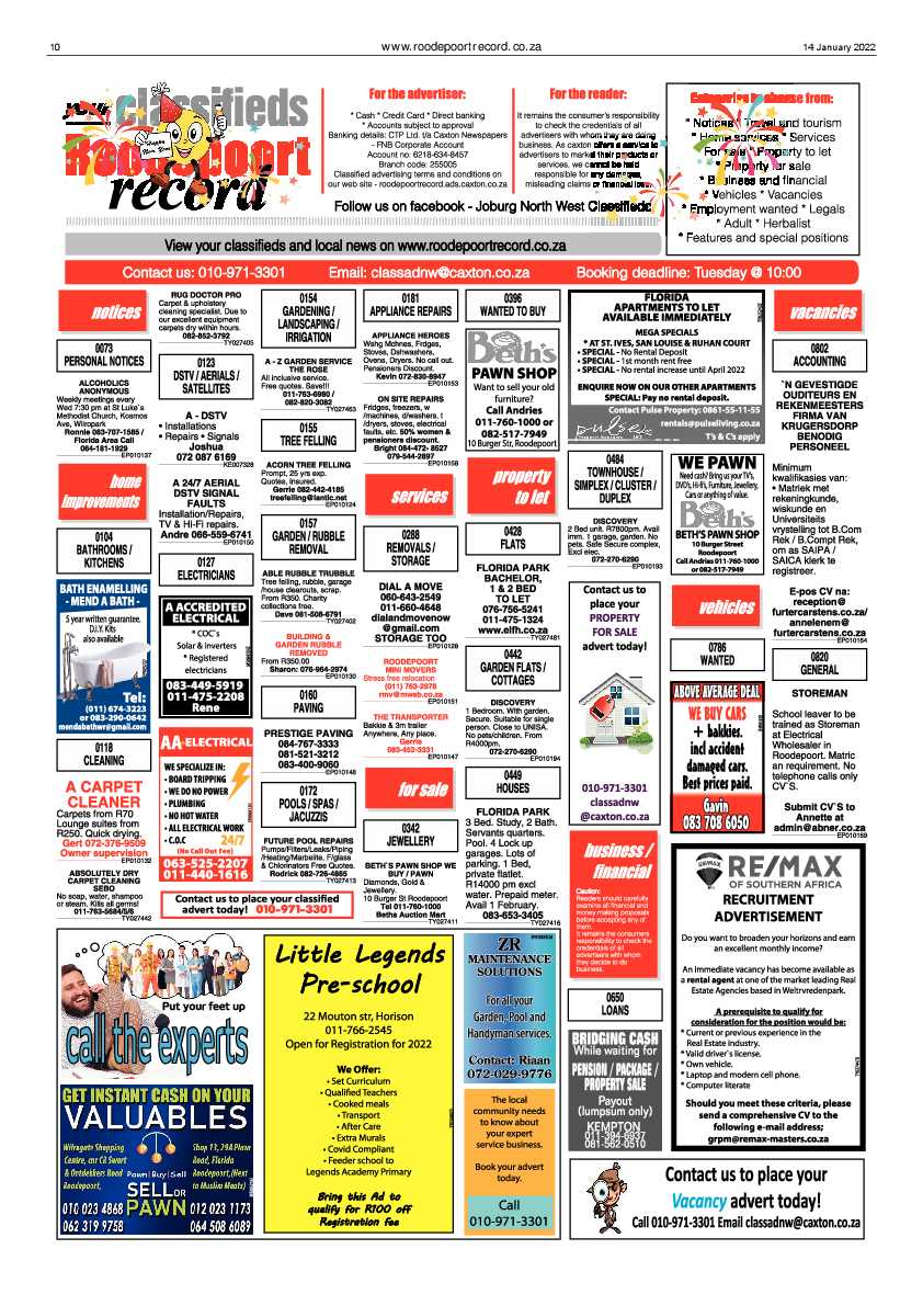 Roodepoort Record 14 January 2022 page 10