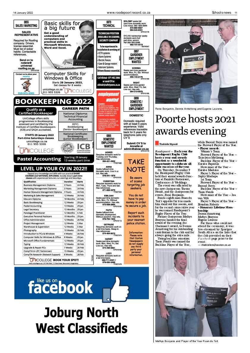 Roodepoort Record 14 January 2022 page 11