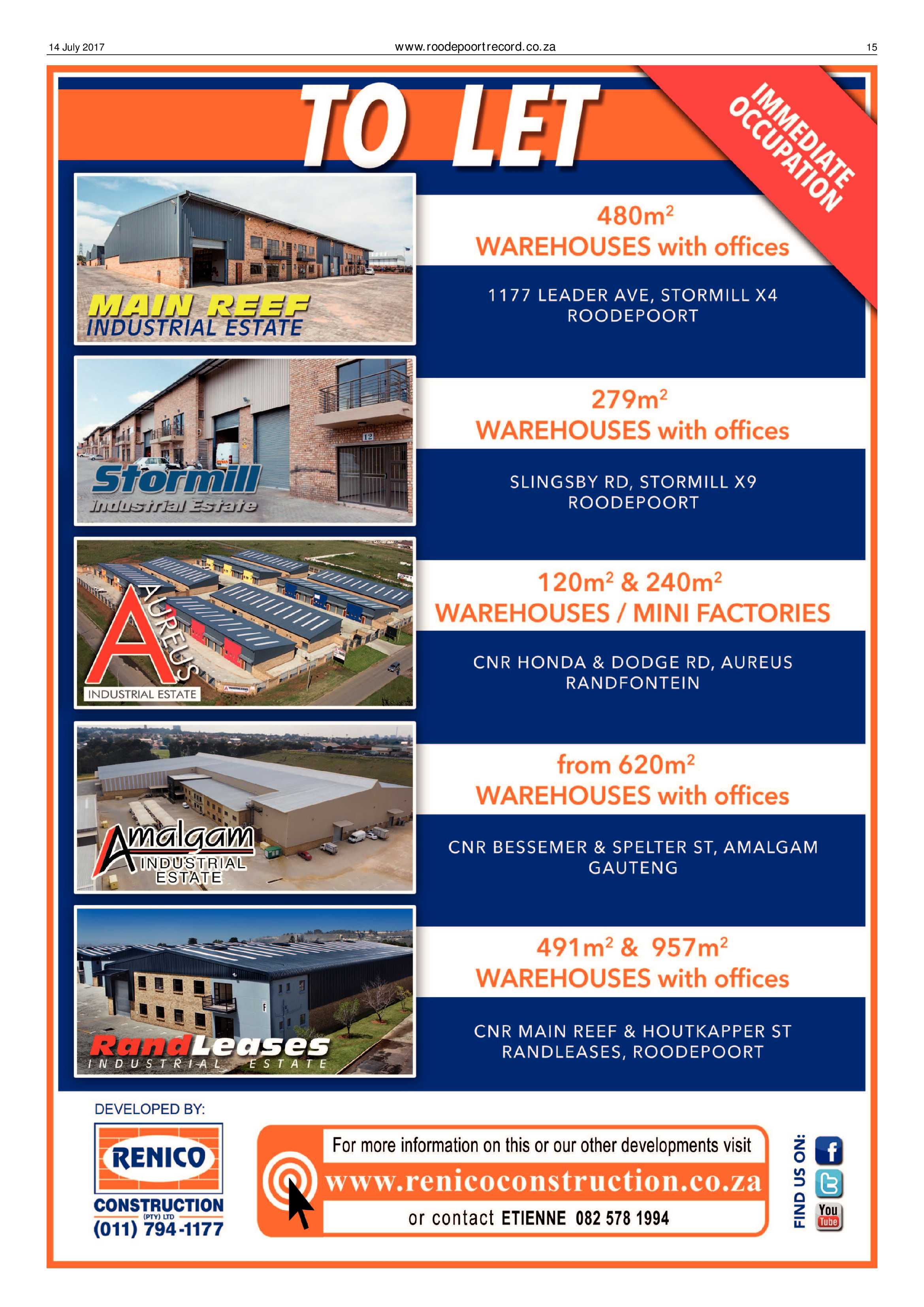 Roodepoort Record 14 July 2017 page 15