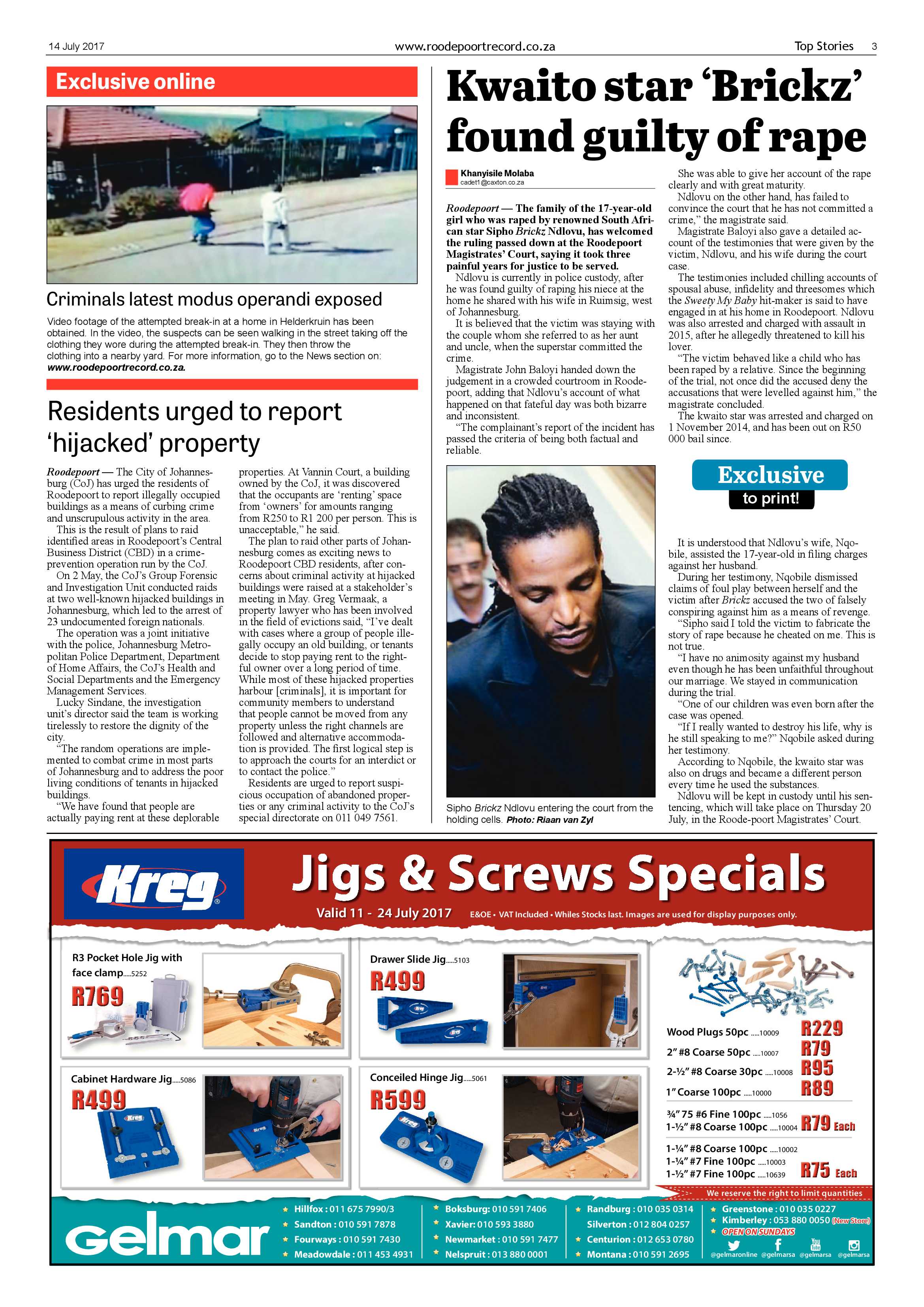 Roodepoort Record 14 July 2017 page 3