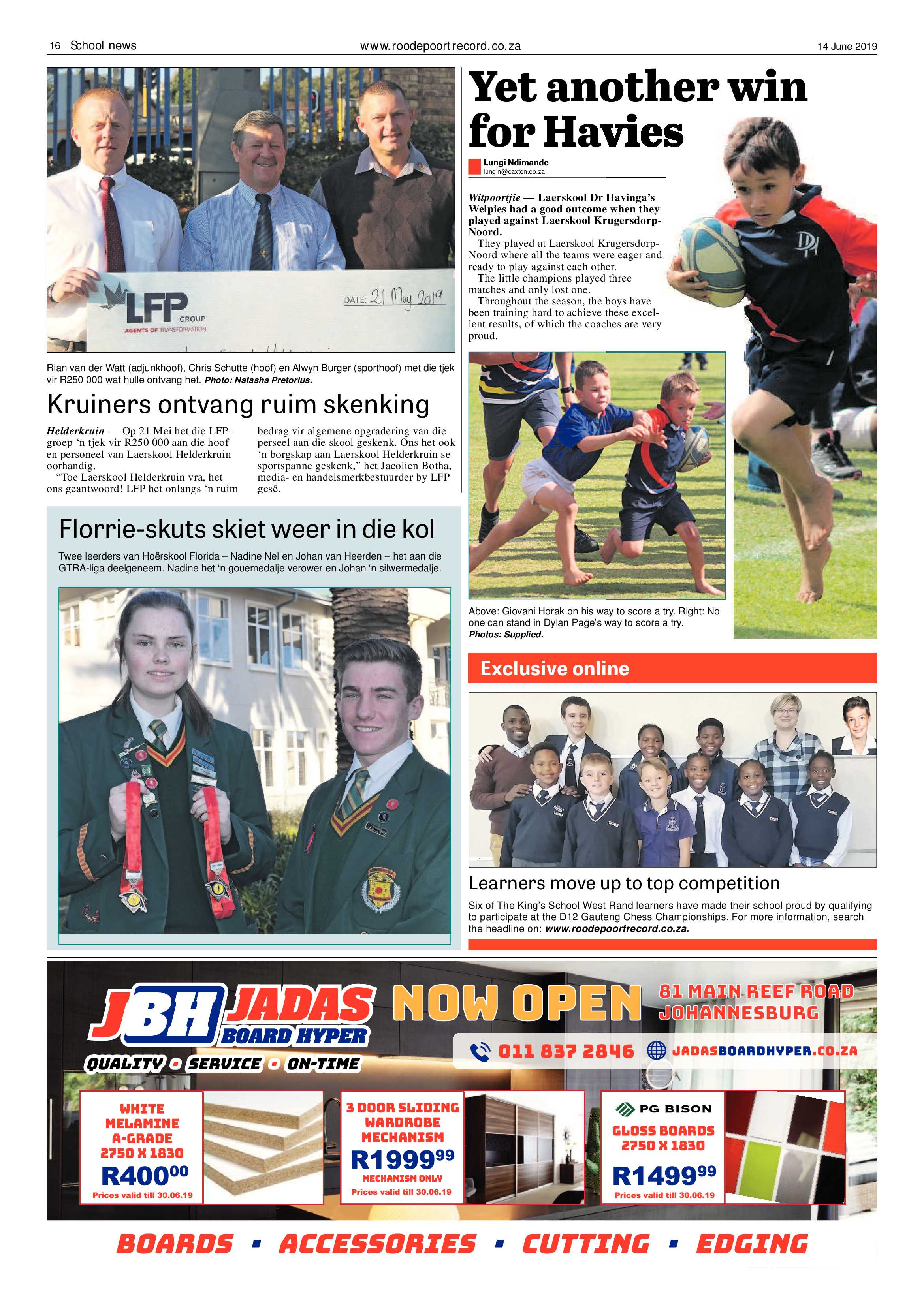 Roodepoort Record 14 June 2019 page 16