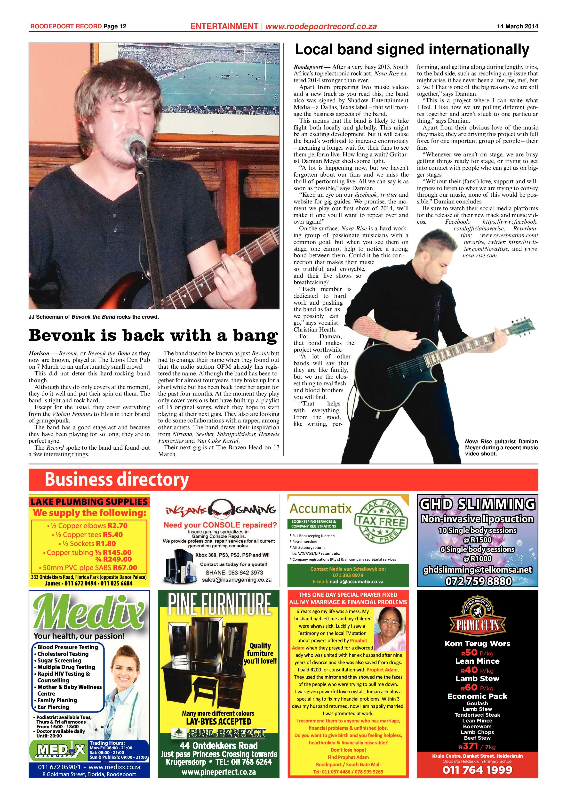 Roodepoort Record 14 March 2014 page 12