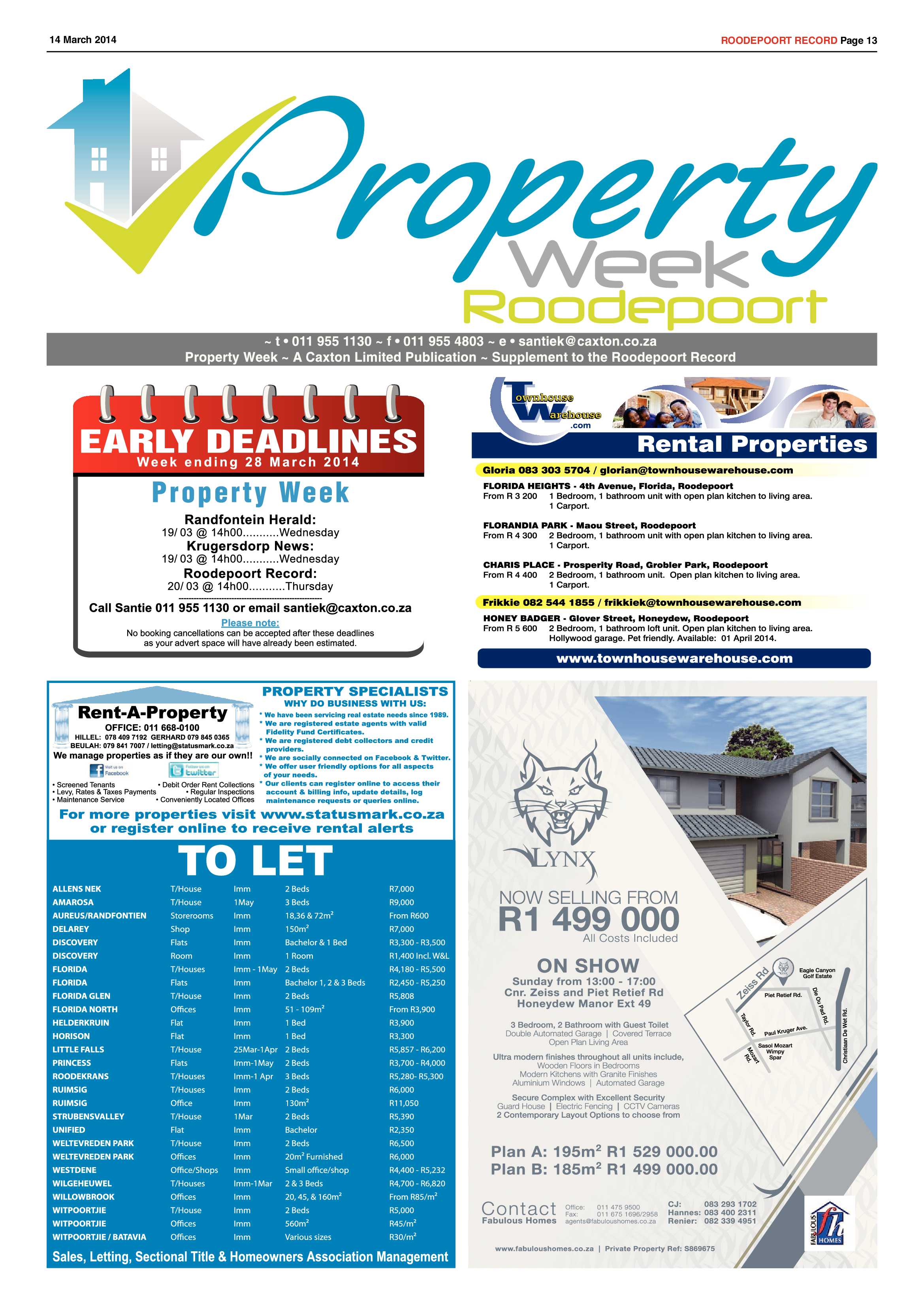 Roodepoort Record 14 March 2014 page 13