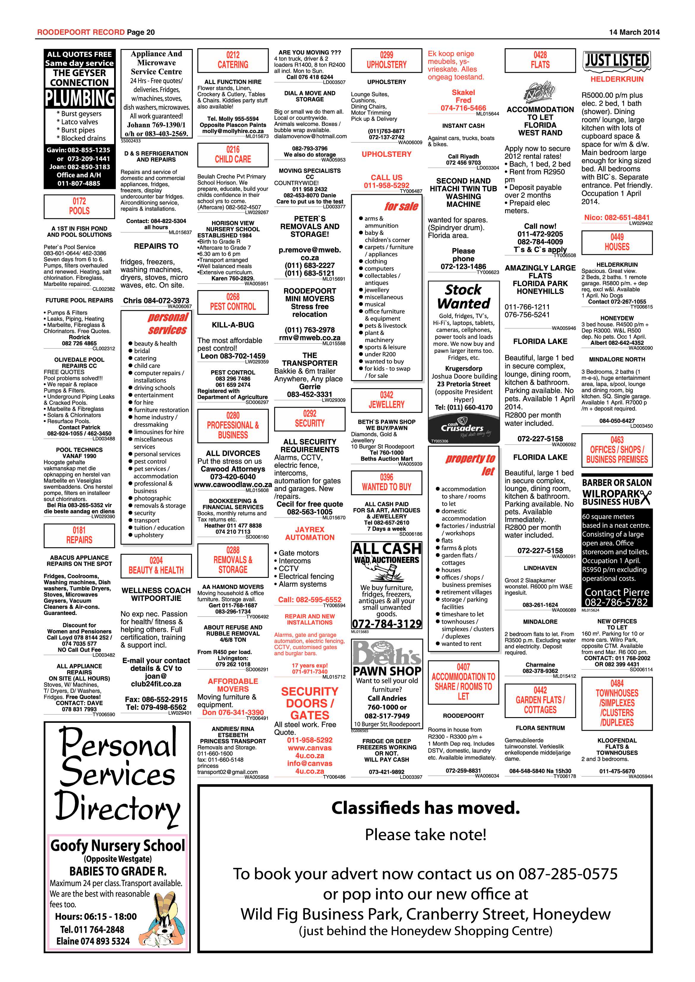 Roodepoort Record 14 March 2014 page 20