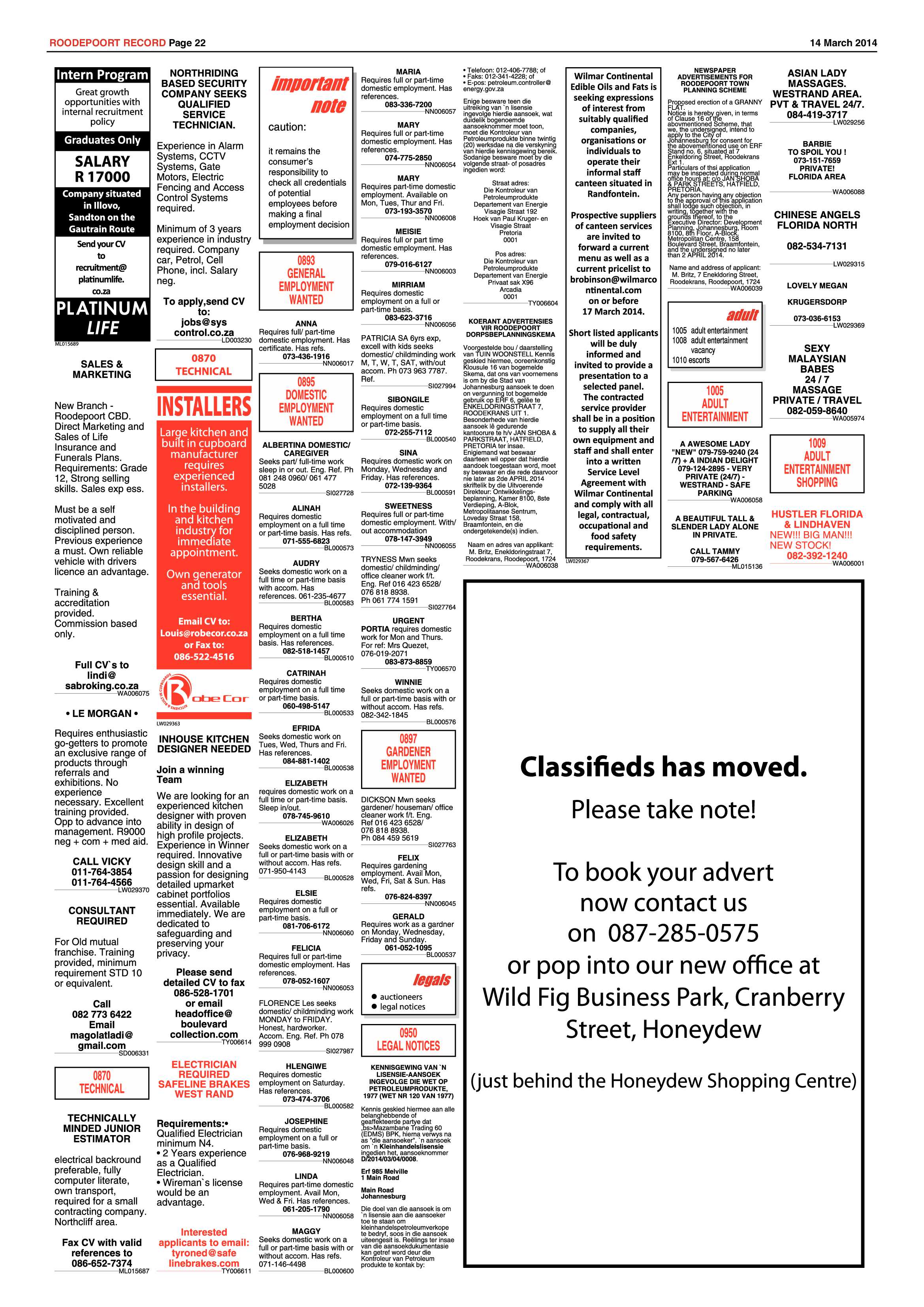 Roodepoort Record 14 March 2014 page 22