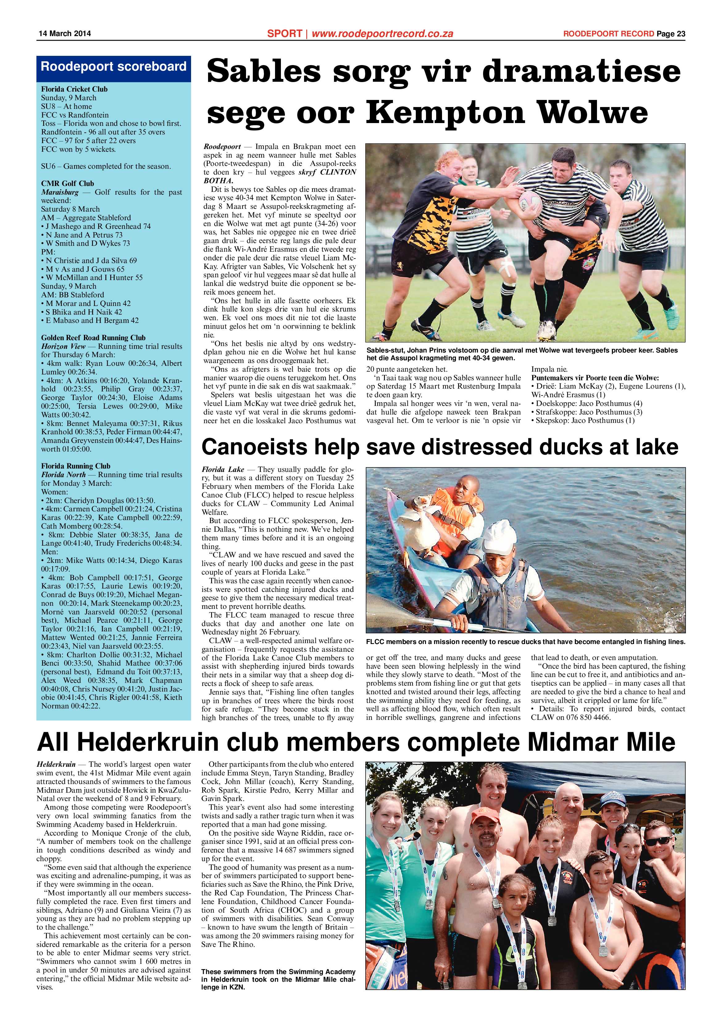 Roodepoort Record 14 March 2014 page 23