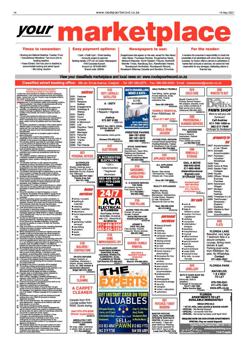 Roodepoort Record 14 May 2021 page 14