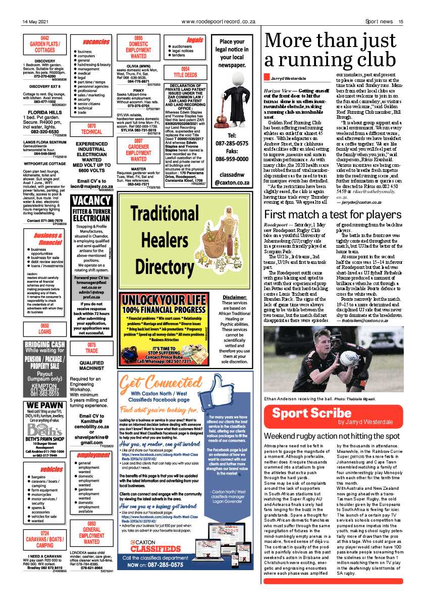 Roodepoort Record 14 May 2021 page 15