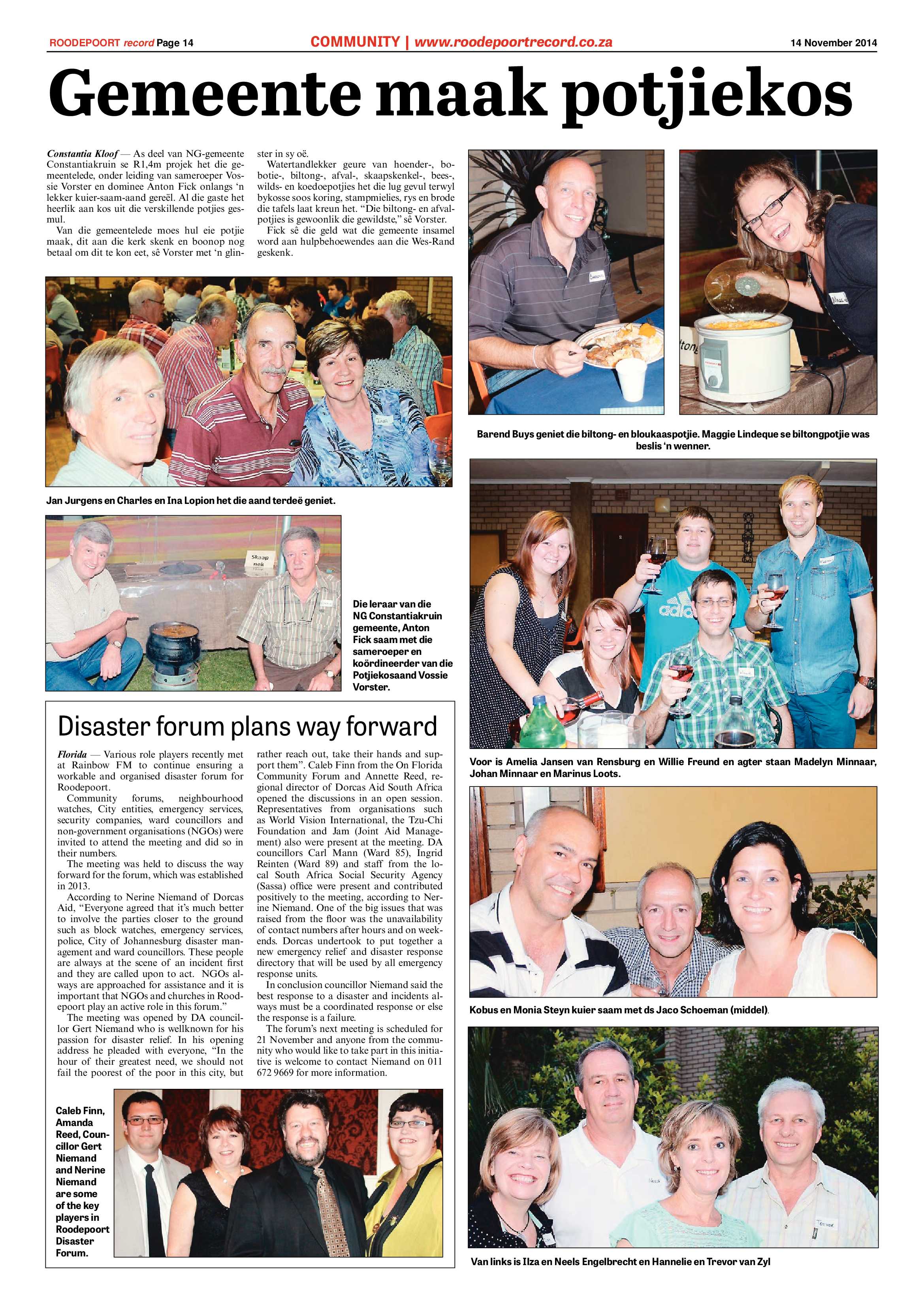 Roodepoort Record 14 November 2014 page 14
