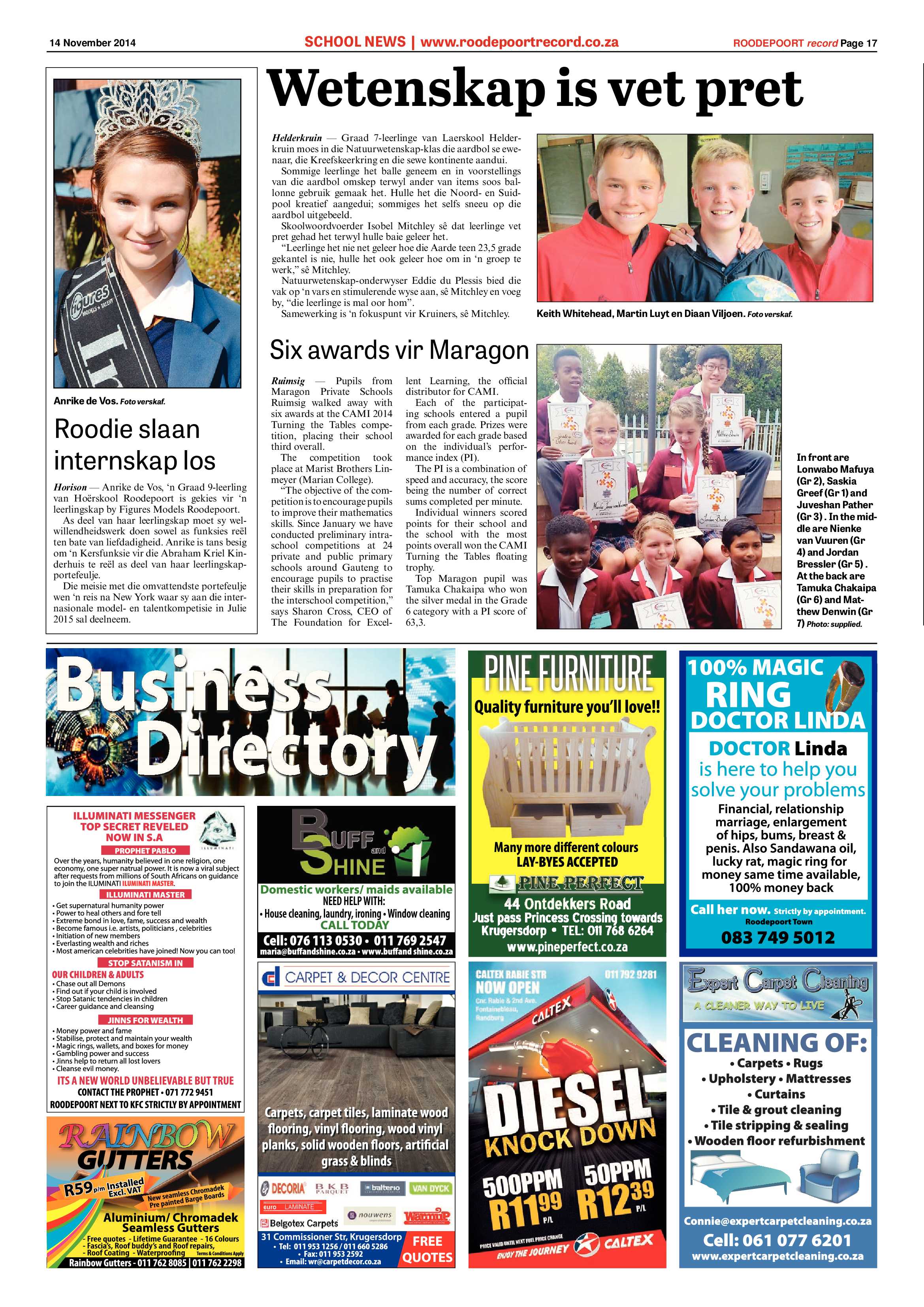 Roodepoort Record 14 November 2014 page 17