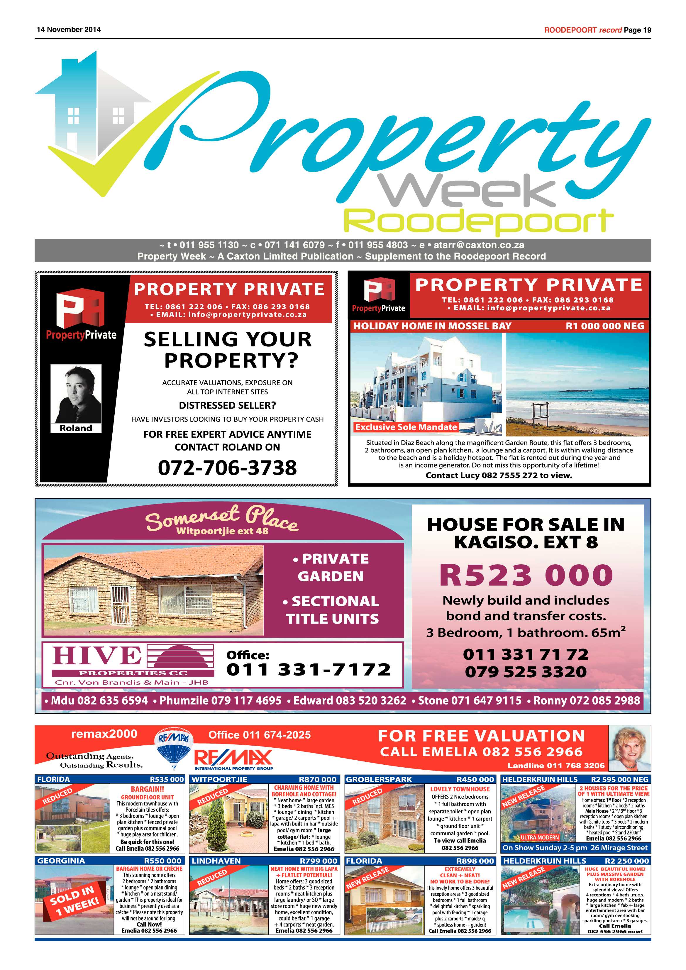 Roodepoort Record 14 November 2014 page 19