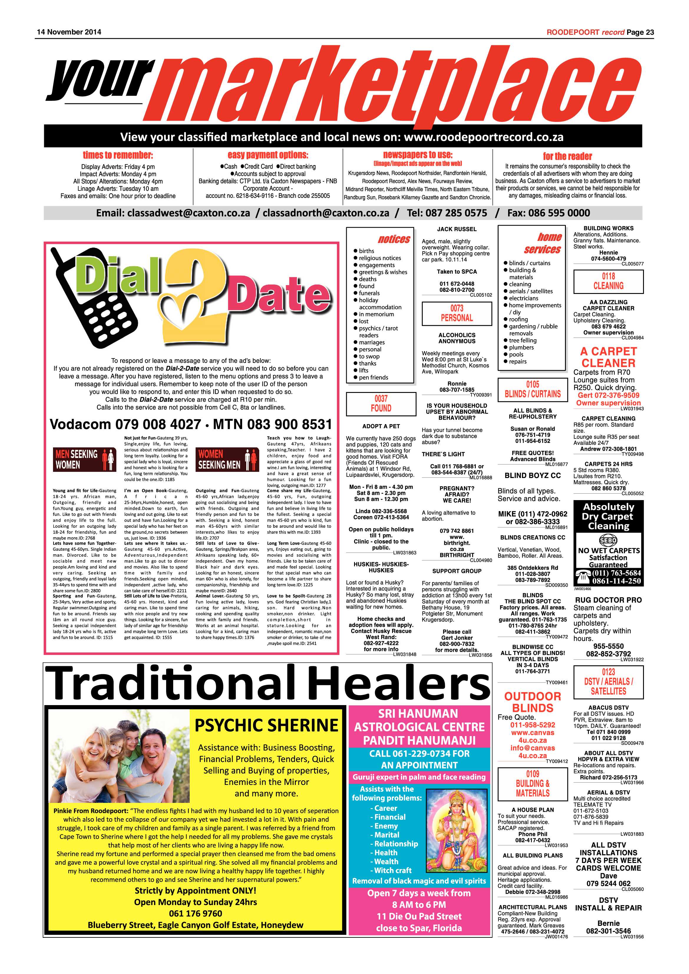 Roodepoort Record 14 November 2014 page 23