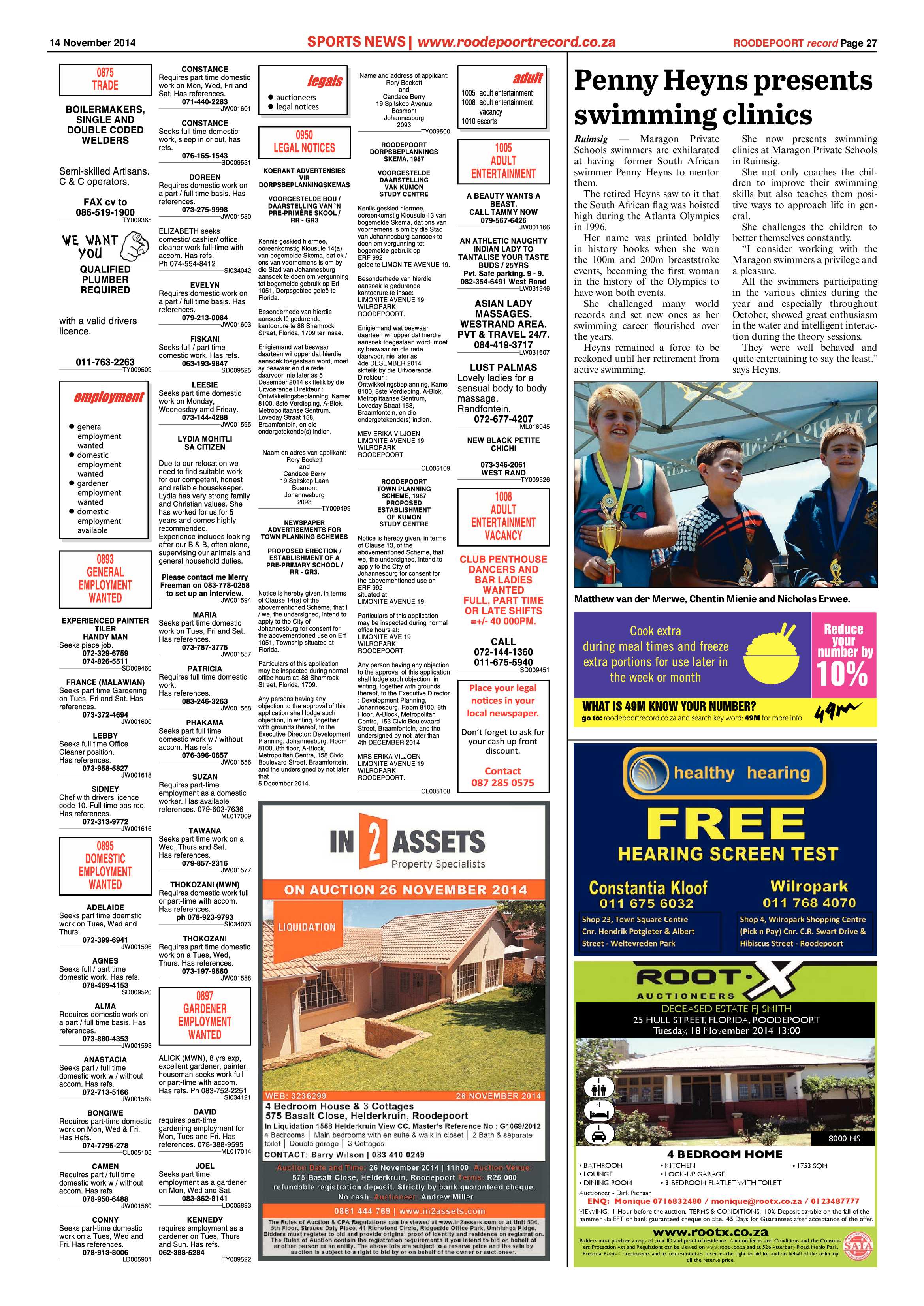 Roodepoort Record 14 November 2014 page 27